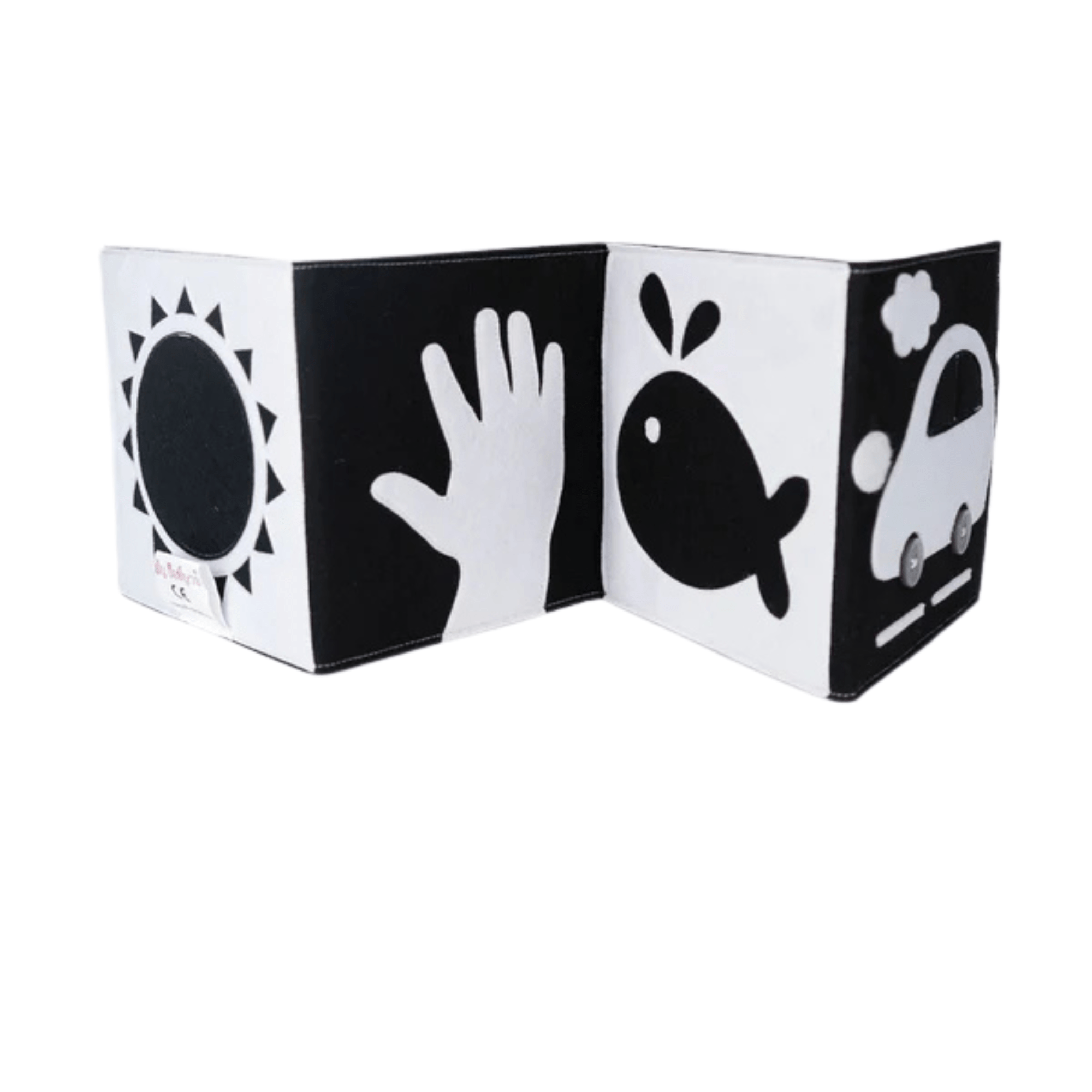 Black and White "Hohe Kontraste" Büchlein (0 - 6 Monate) Jolly Designs - malmichbunt.de