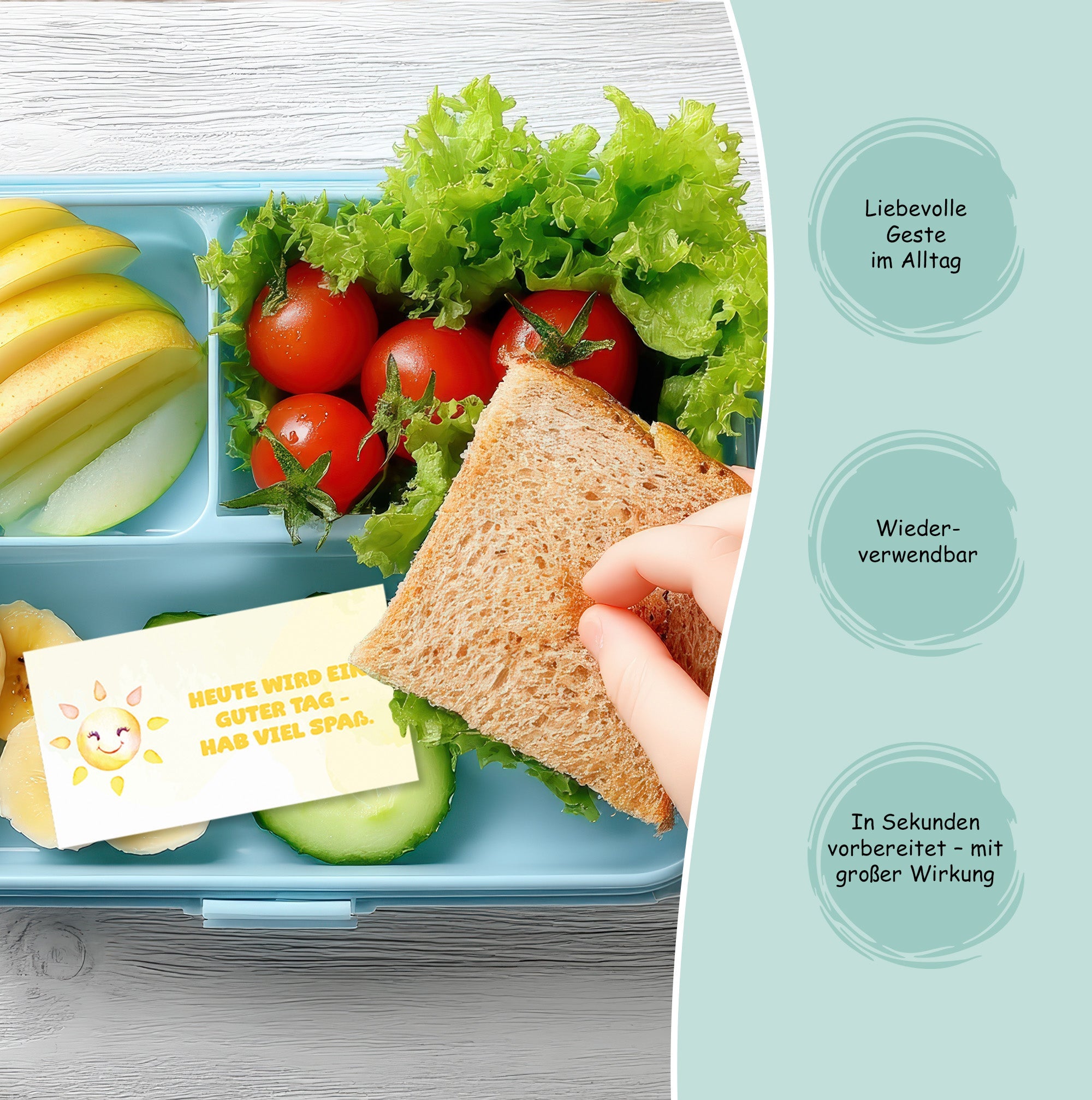 Brotdosenkarten für Kinder - Aquarell Jeka - malmichbunt.de