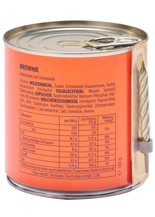 Cancake Dankeschön, Neon - Orange, Geschmack Brownie Wondercandle - malmichbunt.de