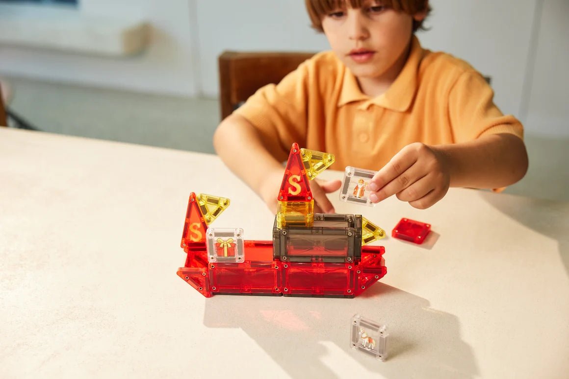 Cleverclixx – Magnetbausteine Mini Tiles – Nikolaus – 30 Teile Clever Clixx - malmichbunt.de