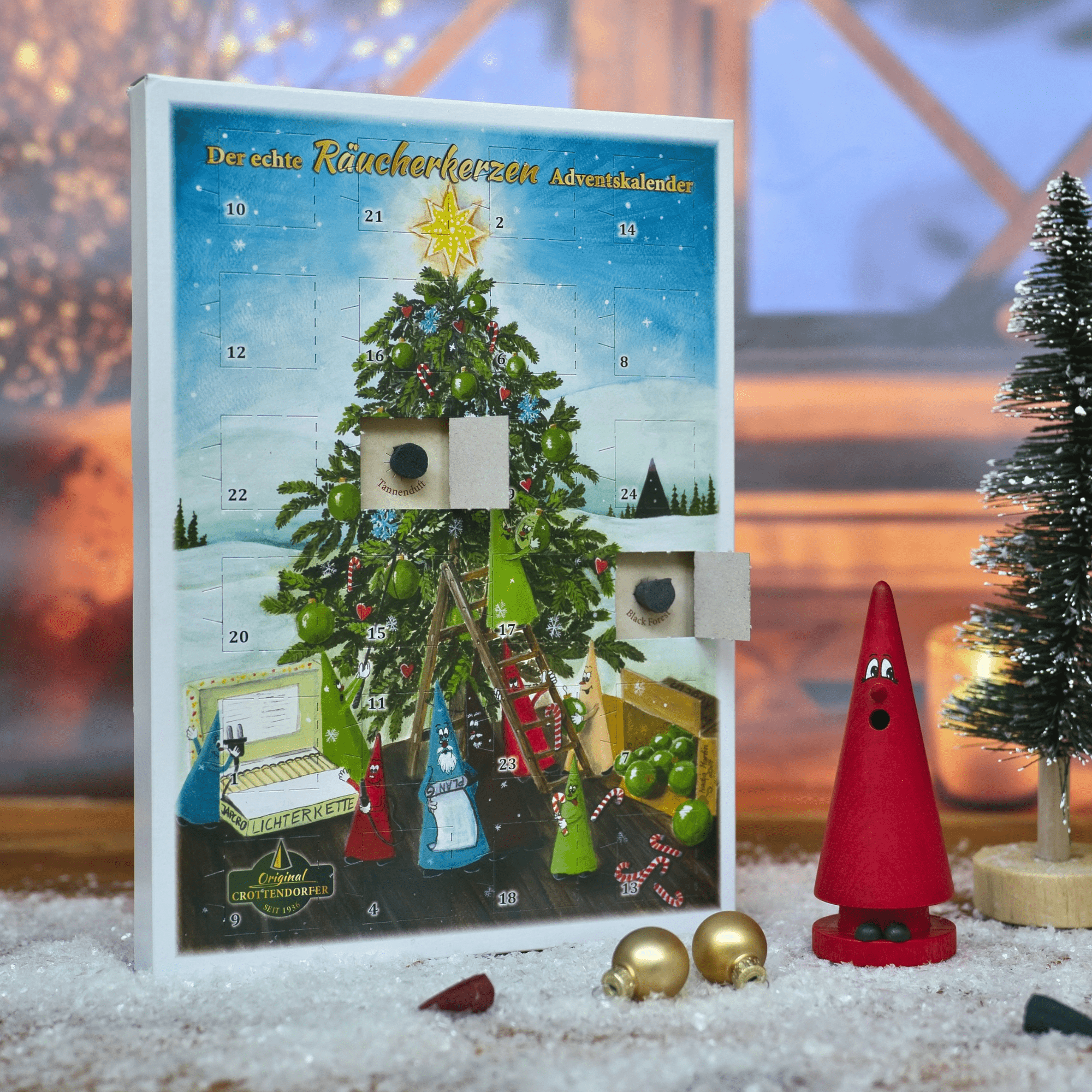 Crottendorfer der echte Räucherkerzen Adventskalender Hochformat Original Crottendorfer - malmichbunt.de