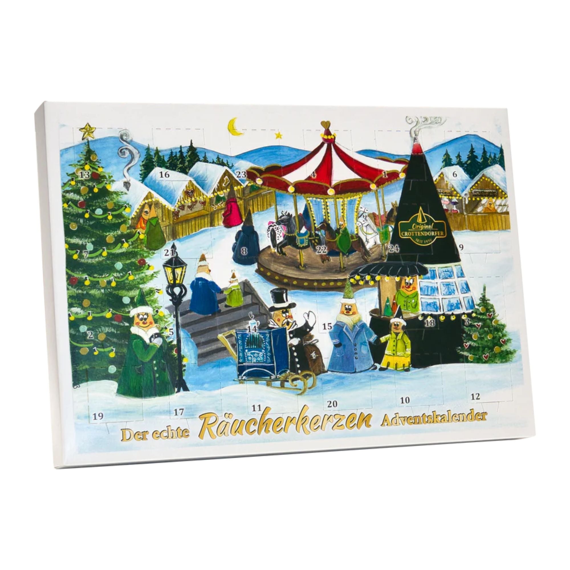 Crottendorfer Räucherkerzen Adventskalender 2024 Original Crottendorfer - malmichbunt.de