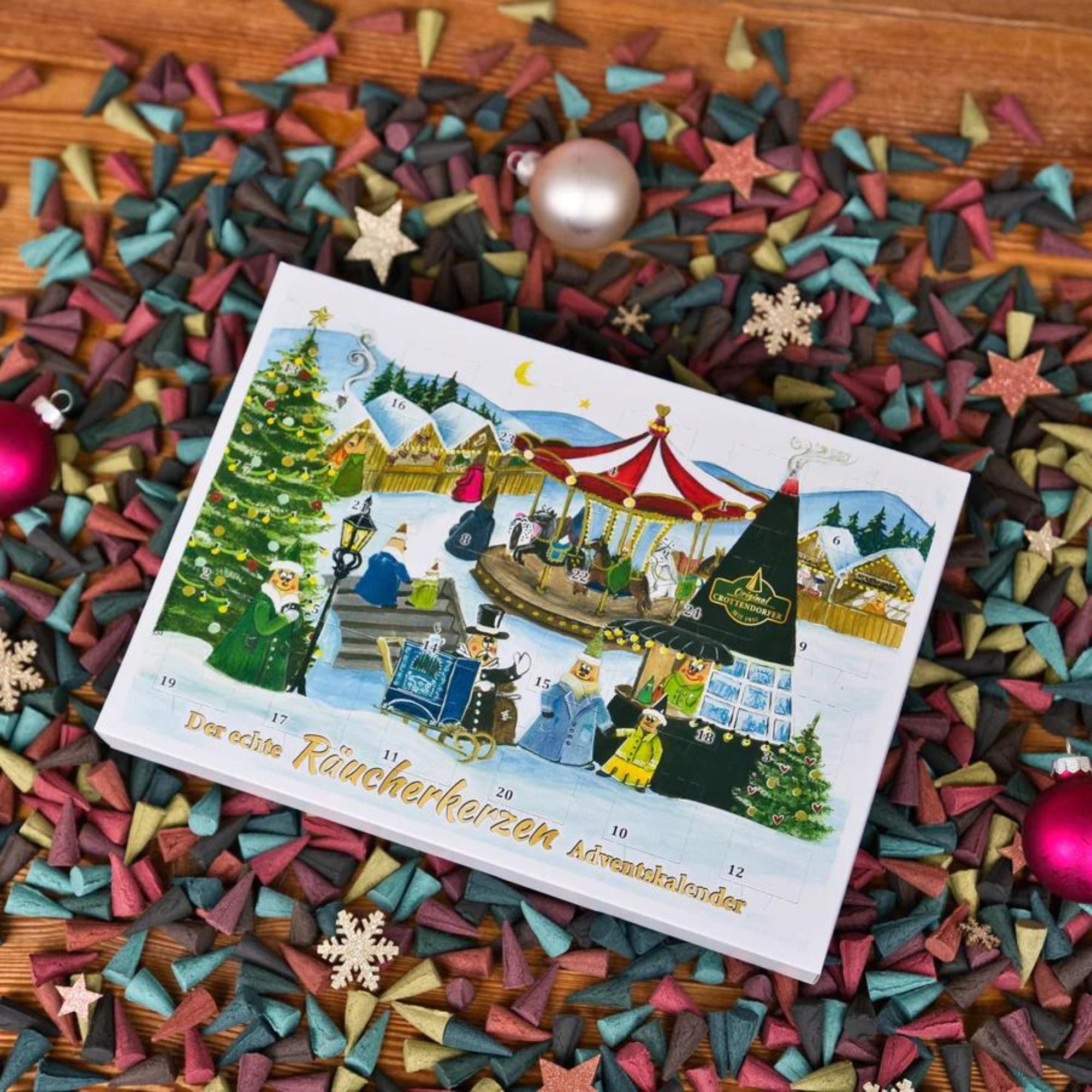 Crottendorfer Räucherkerzen Adventskalender 2024 Original Crottendorfer - malmichbunt.de