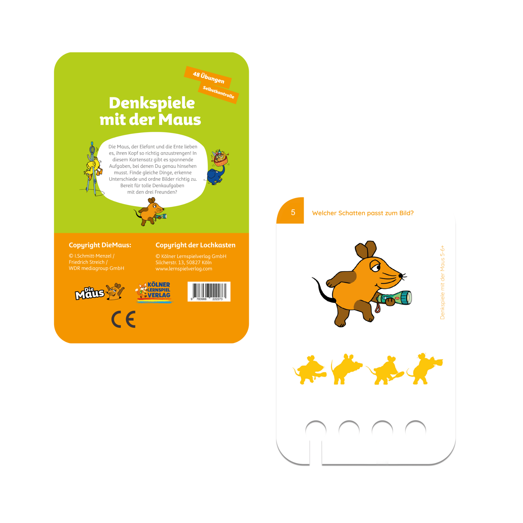 Denkspiele mit der Maus 5 - 6+ - Übungen für den Lochkasten Lernspielverlag - malmichbunt.de