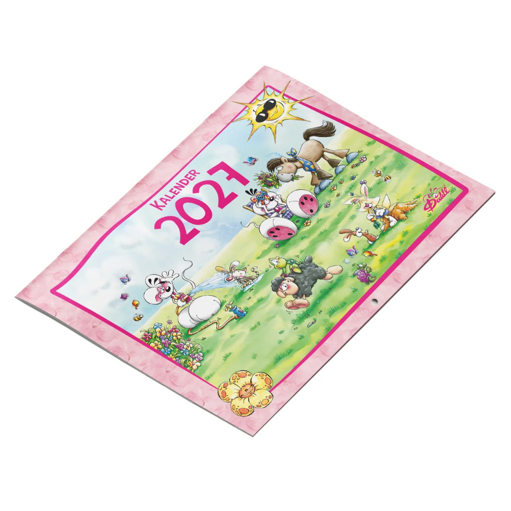 Diddl Wandkalender 2027 mit 12 Motiven - Format: A4 Diddl - malmichbunt.de