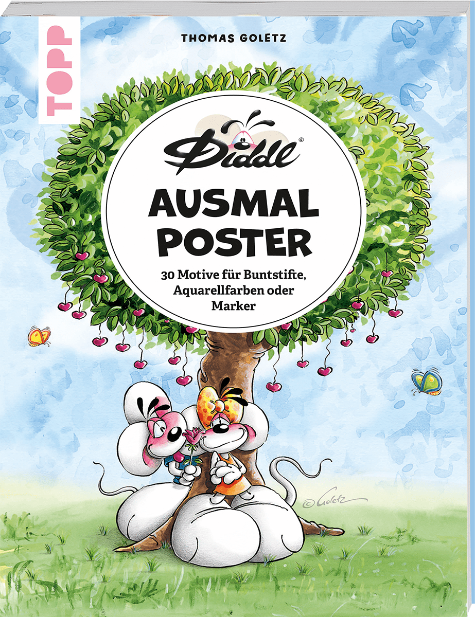 Die bunte Welt von DIDDL und seinen Freunden - 30 Ausmalposter TOPP Verlag - malmichbunt.de