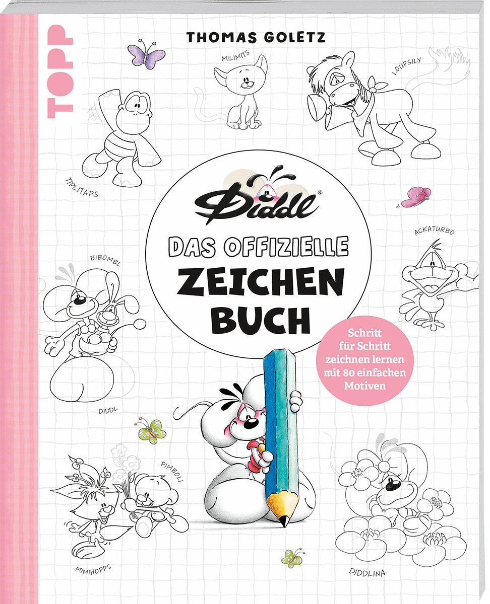 Die bunte Welt von DIDDL und seinen Freunden - Das offizielle Zeichenbuch TOPP Verlag - malmichbunt.de