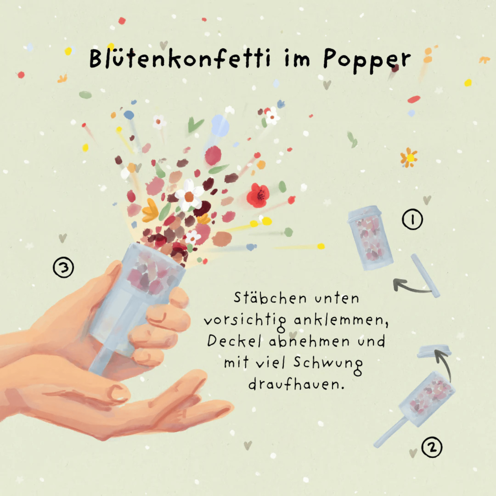 Die Stadtgärtner Blütenkonfetti im Popper - Love You Bestie Die Stadtgärtner - malmichbunt.de