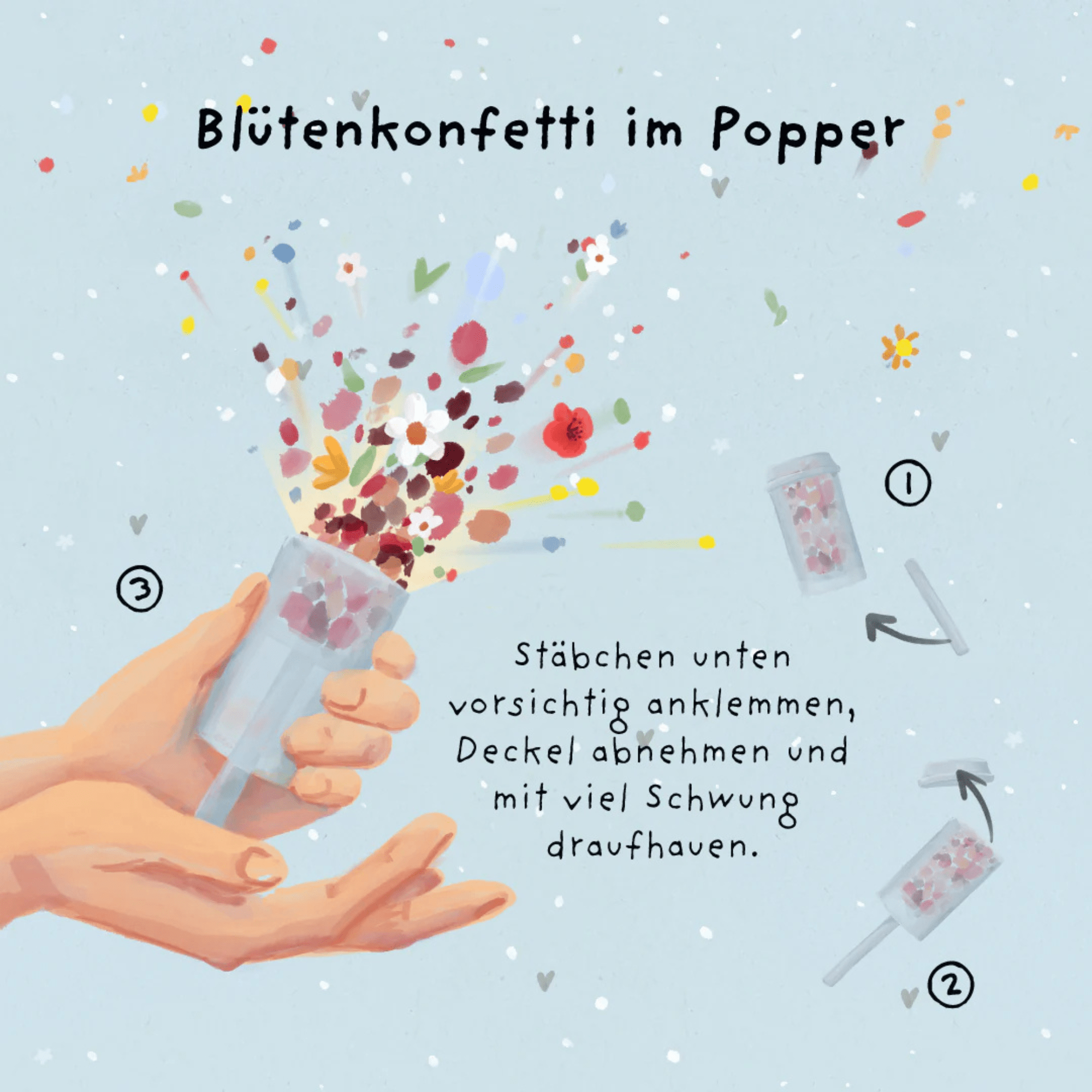 Die Stadtgärtner Blütenkonfetti im Popper - Yay! Die Stadtgärtner - malmichbunt.de