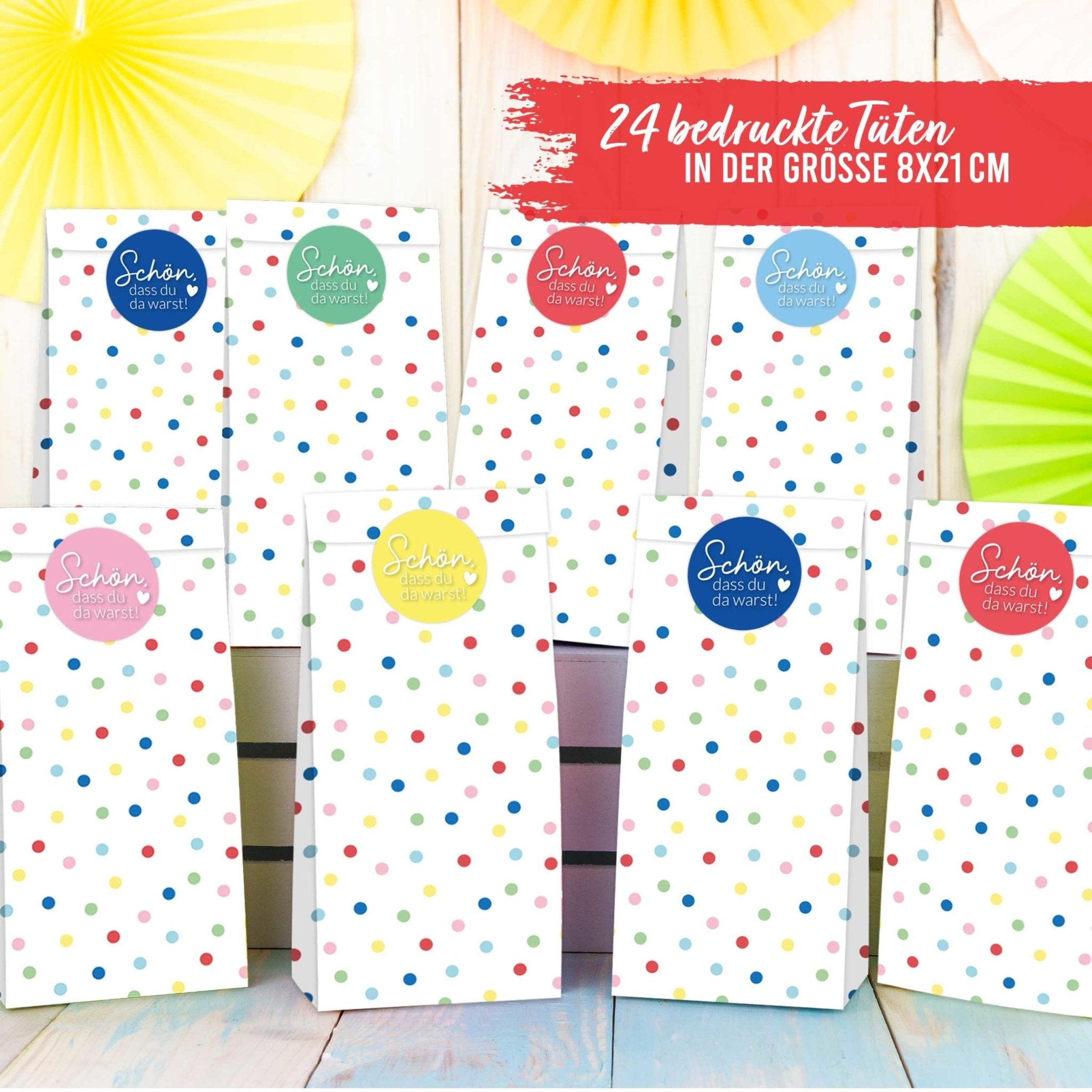 DIY Set Bunte Konfetti Geburtstagstüten Papierdrachen - malmichbunt.de