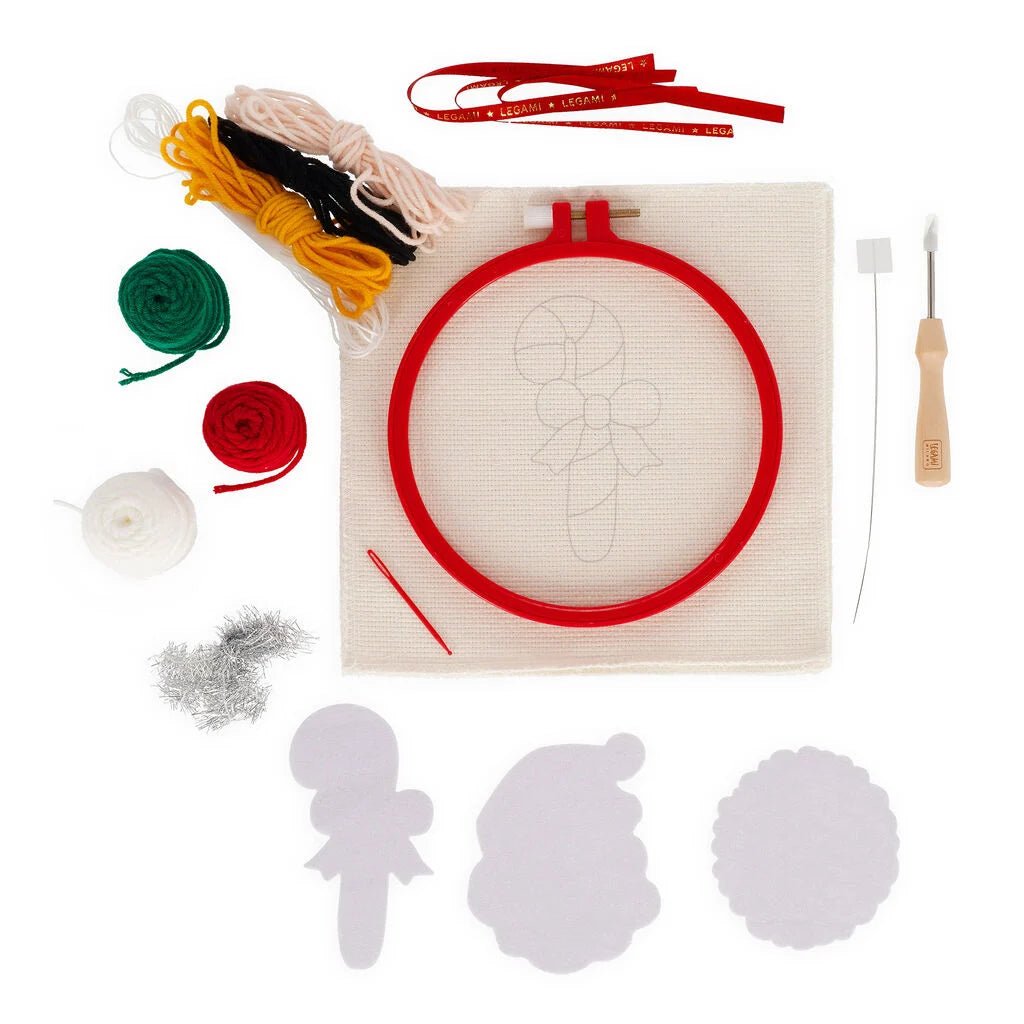 DIY-Set für Weihnachtsanhänger - Punch Needle Kit Legami - malmichbunt.de