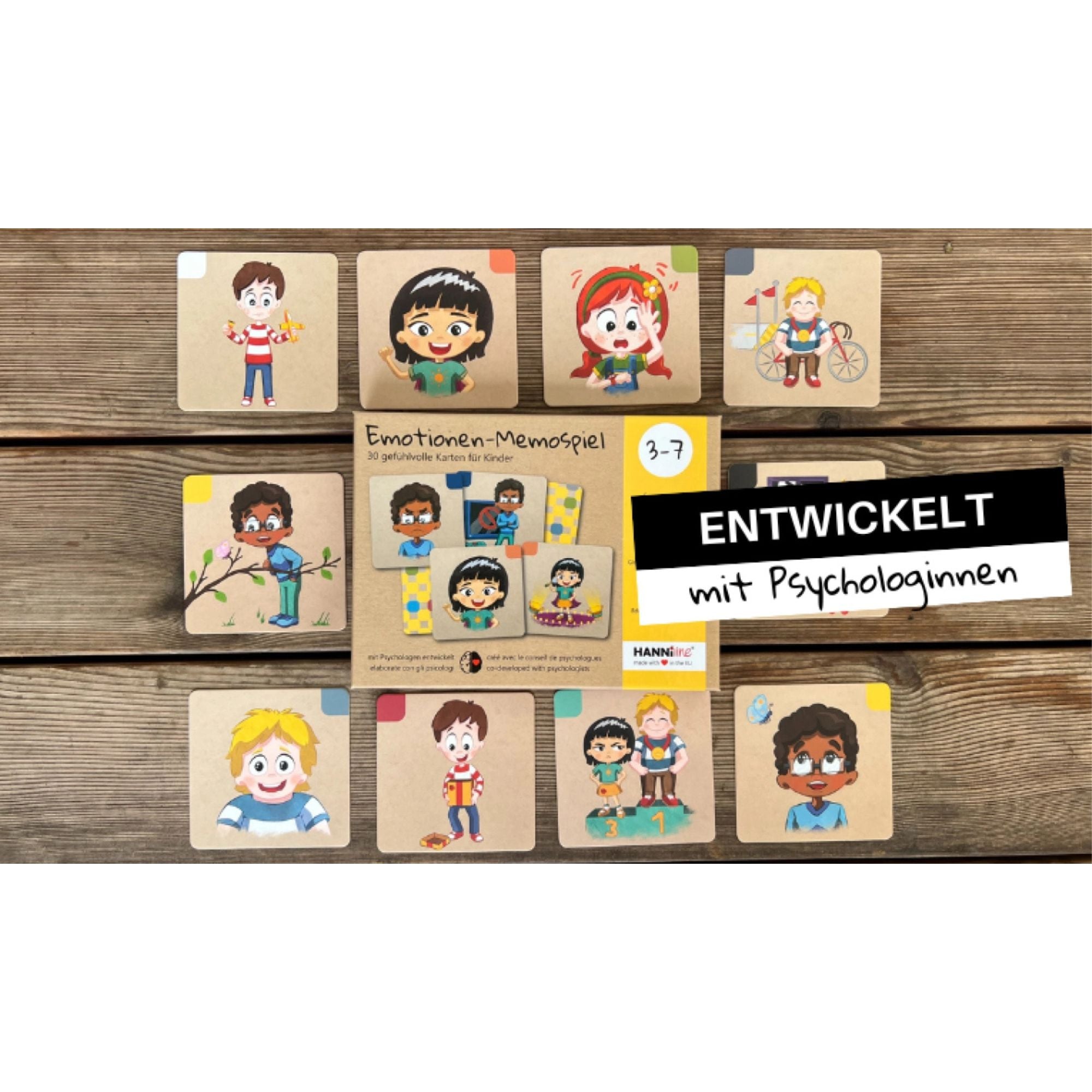 Emotionen - Memospiel (3 - 7 Jahre) HANNIline - malmichbunt.de