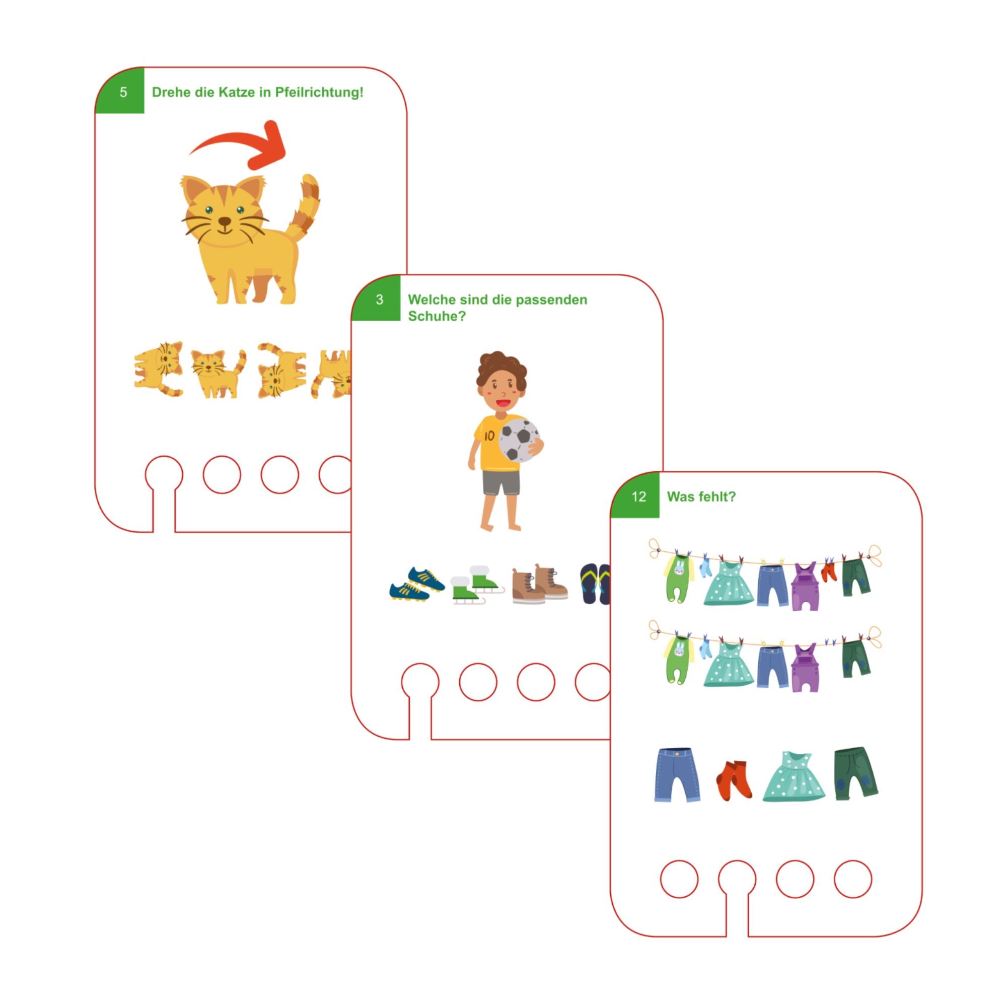 Erste Konzentrationsspiele - Übungen für den Lochkasten Lernspielverlag - malmichbunt.de