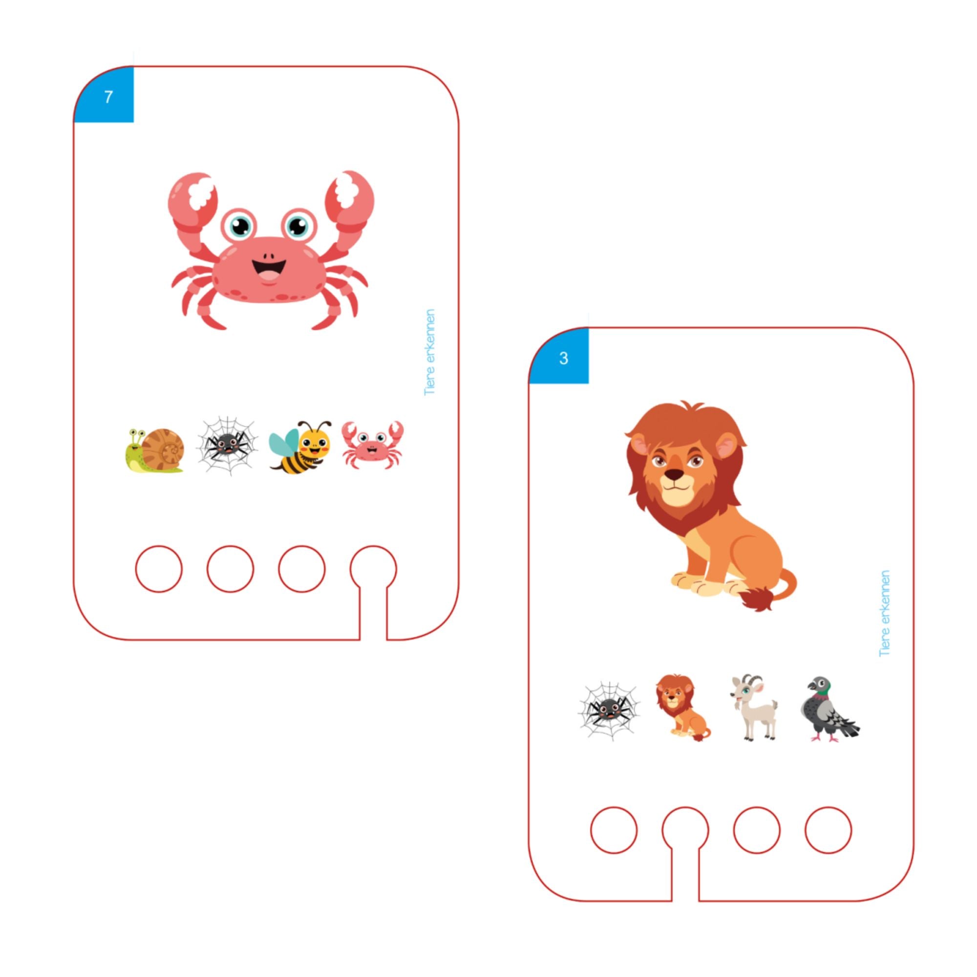 Erste Übungen - Tiere erkennen: Übungen für den Lochkasten Lernspielverlag - malmichbunt.de