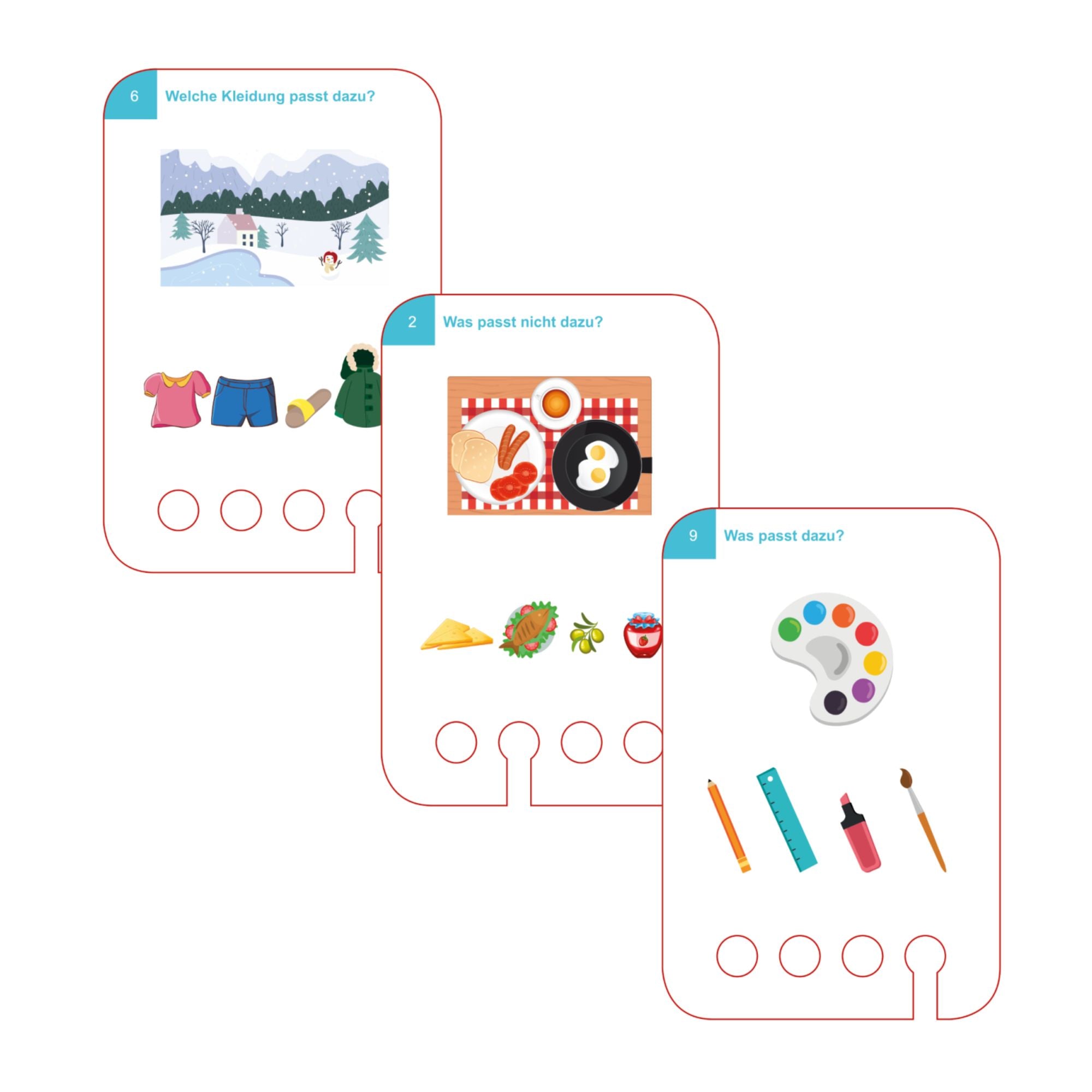 Erste Verknüpfungsspiele - Übungen für den Lochkasten Lernspielverlag - malmichbunt.de