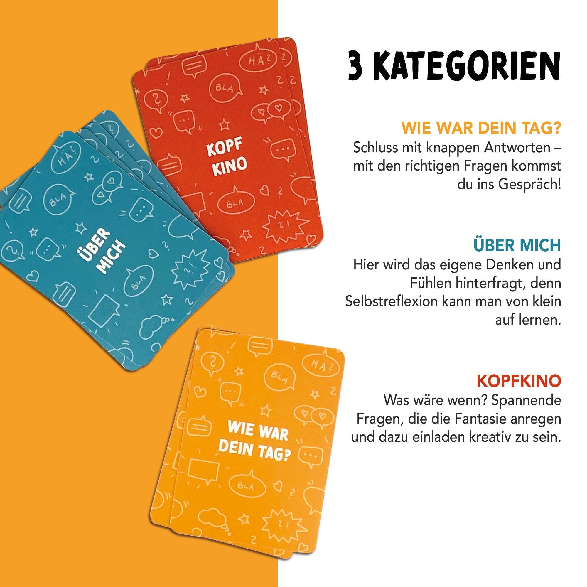 Erzähl doch mal – Gesprächskarten für Kinder Rüsselfuchs - malmichbunt.de