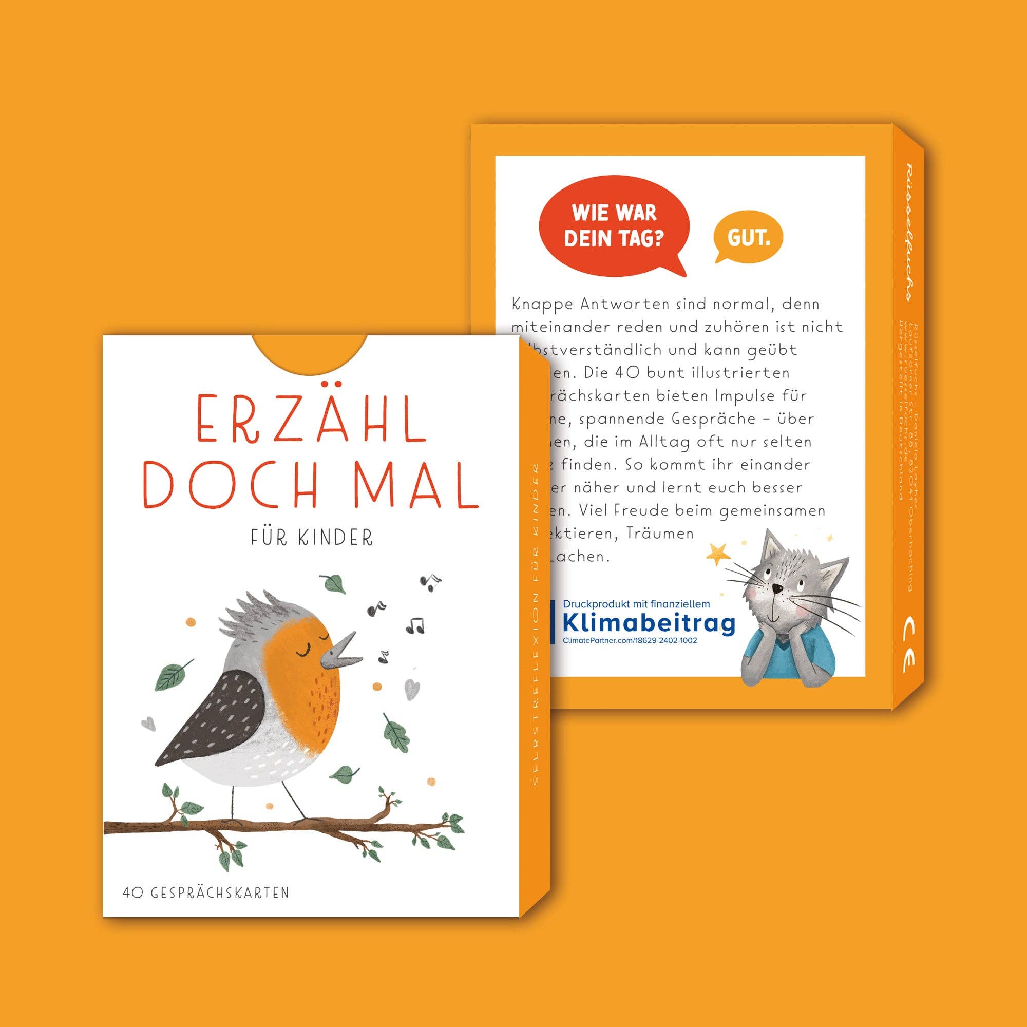 Erzähl doch mal – Gesprächskarten für Kinder Rüsselfuchs - malmichbunt.de