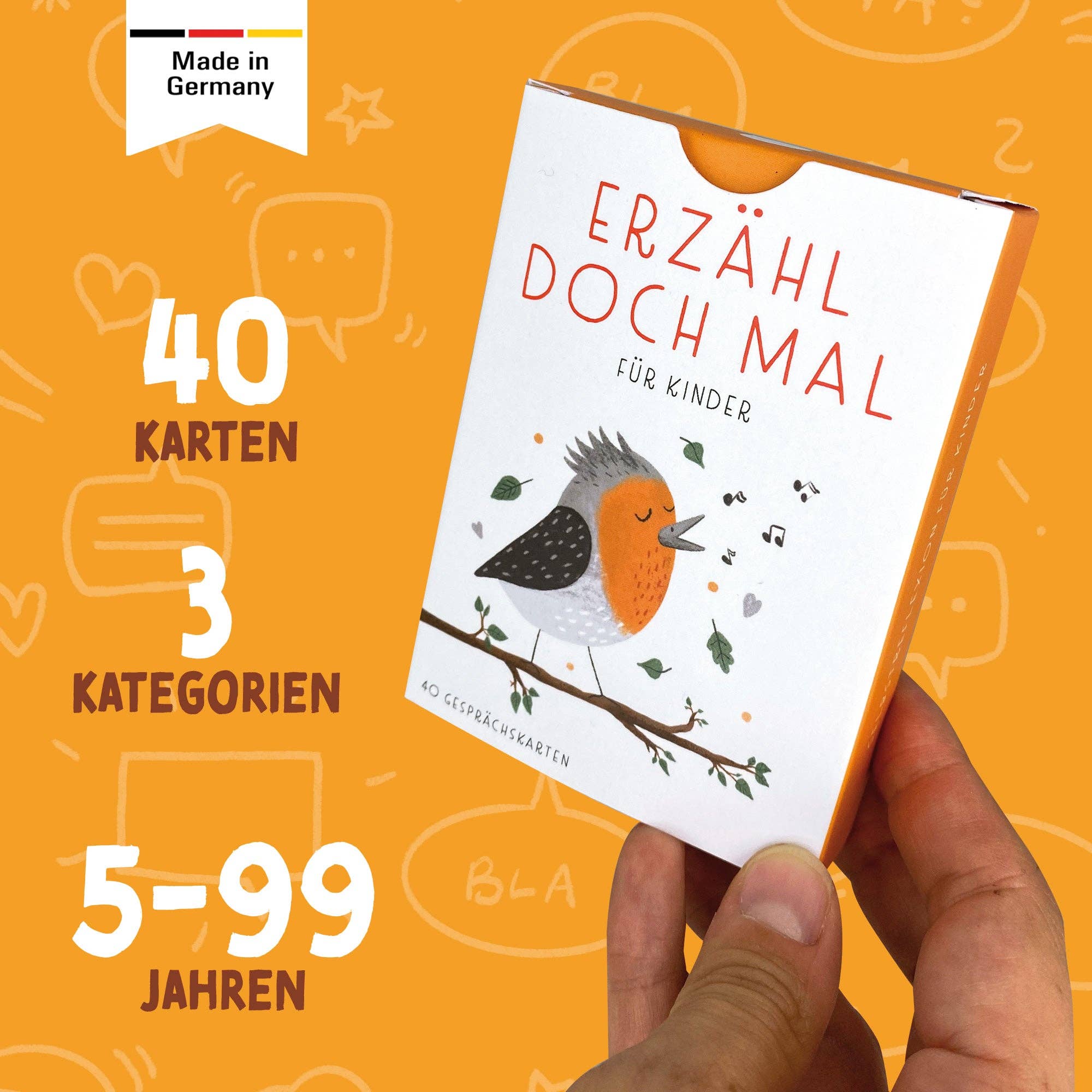 Erzähl doch mal – Gesprächskarten für Kinder Rüsselfuchs - malmichbunt.de