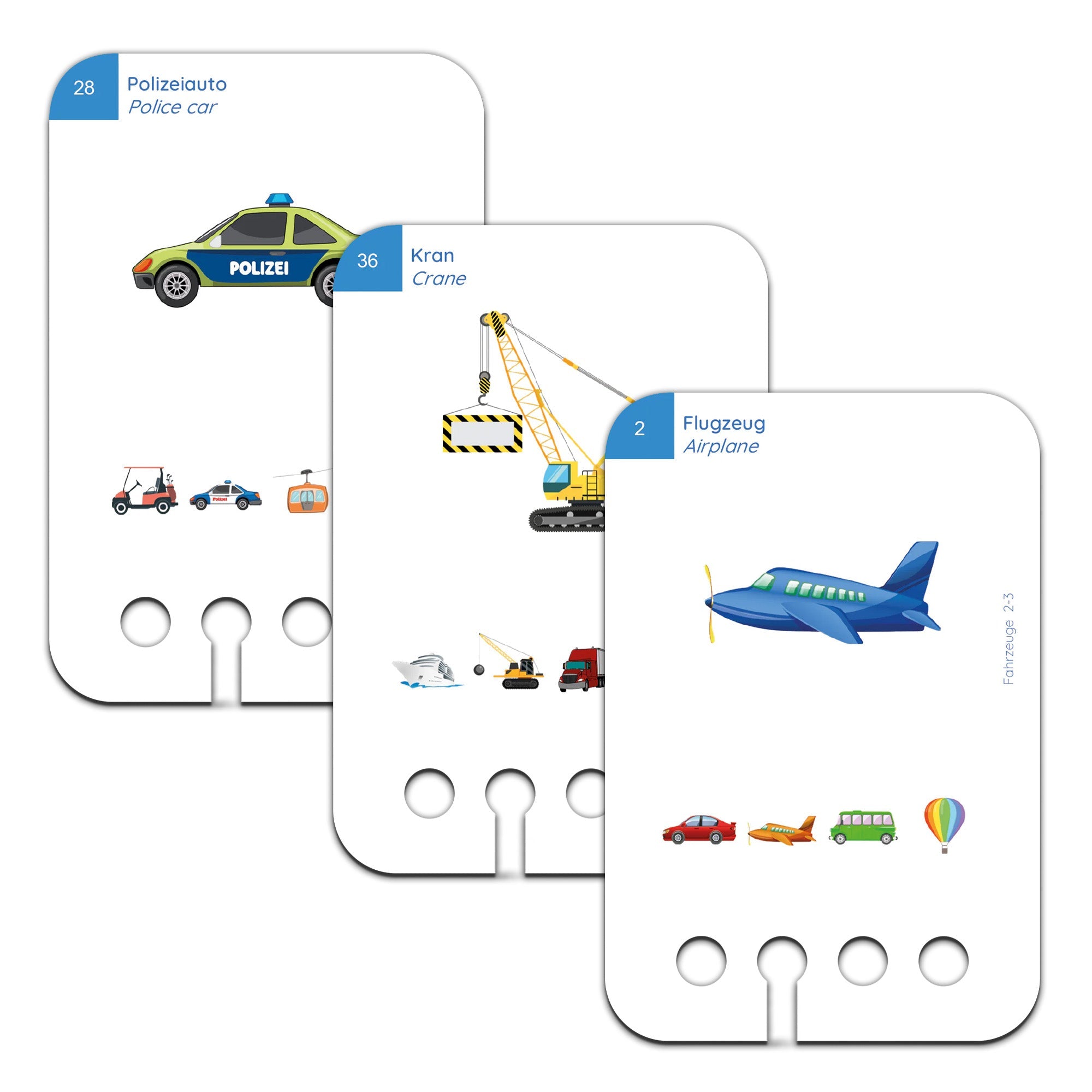 Fahrzeuge - Übungen für den Lochkasten Lernspielverlag - malmichbunt.de