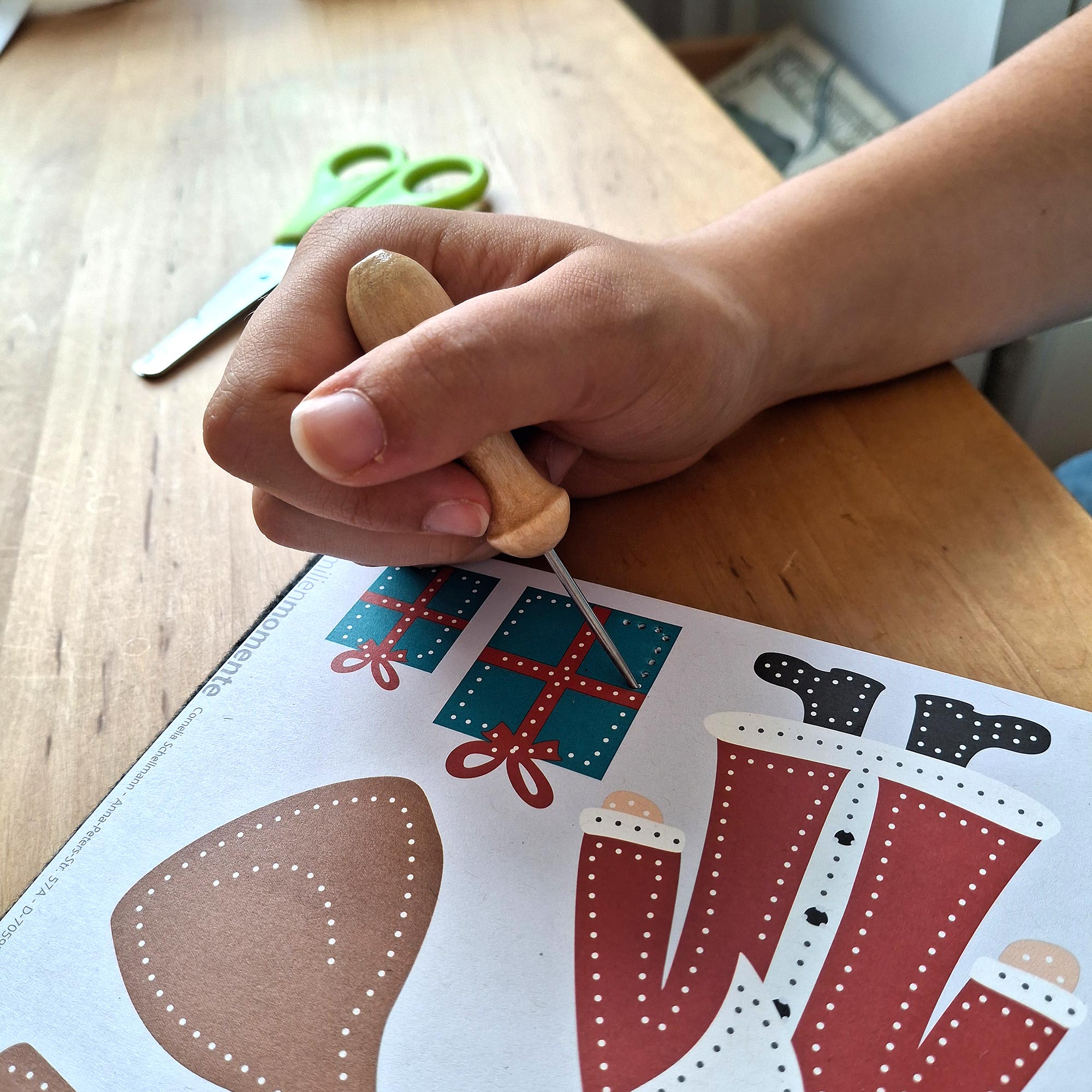 Prickeln für Kinder - Prickelset Nikolaus