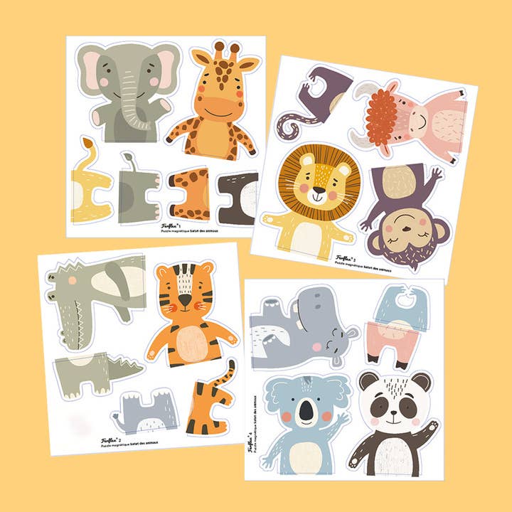 Ferflex Magnetpuzzle – Safari - Tiere Ferflex - malmichbunt.de