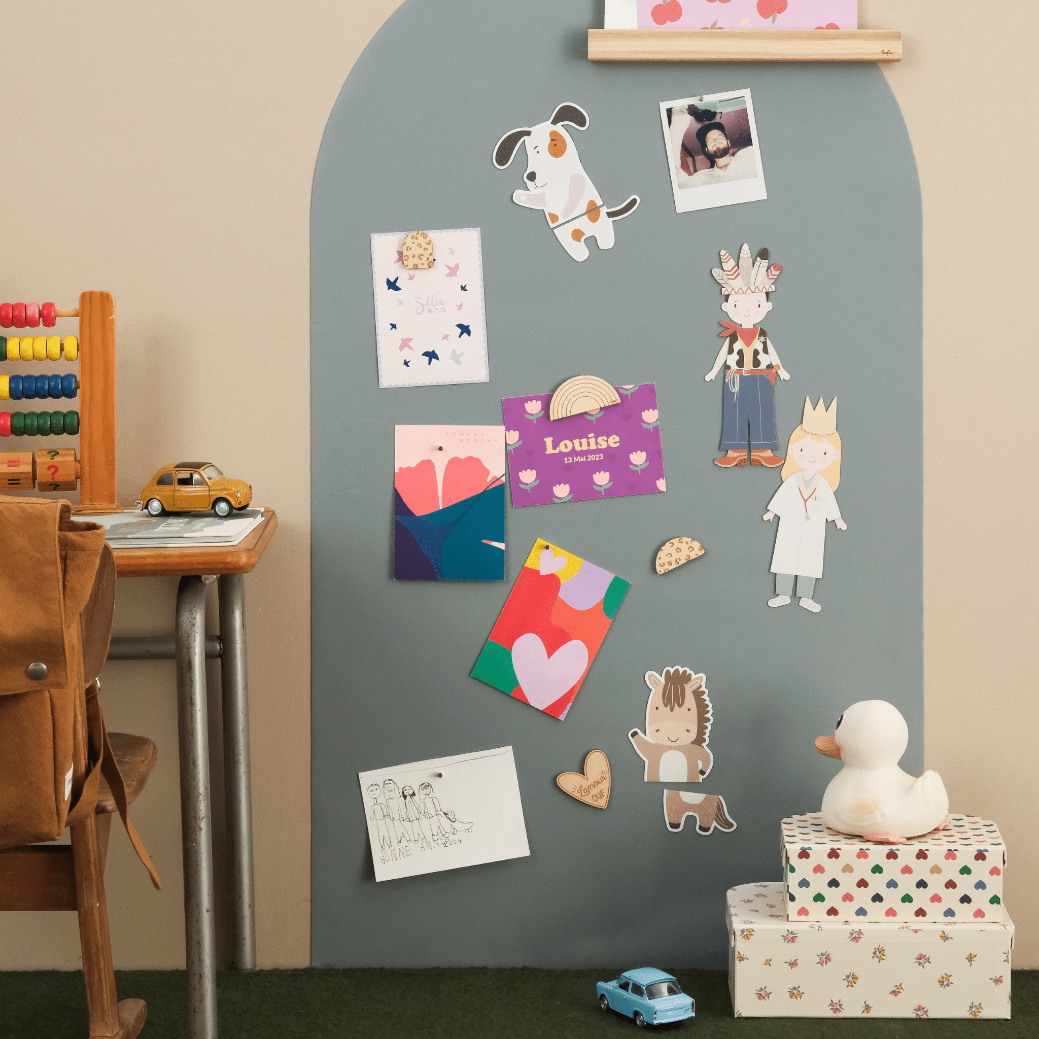 Ferflex Magnettafel Arche Smaragdgrün – 100,5x58,5cm Ferflex - malmichbunt.de