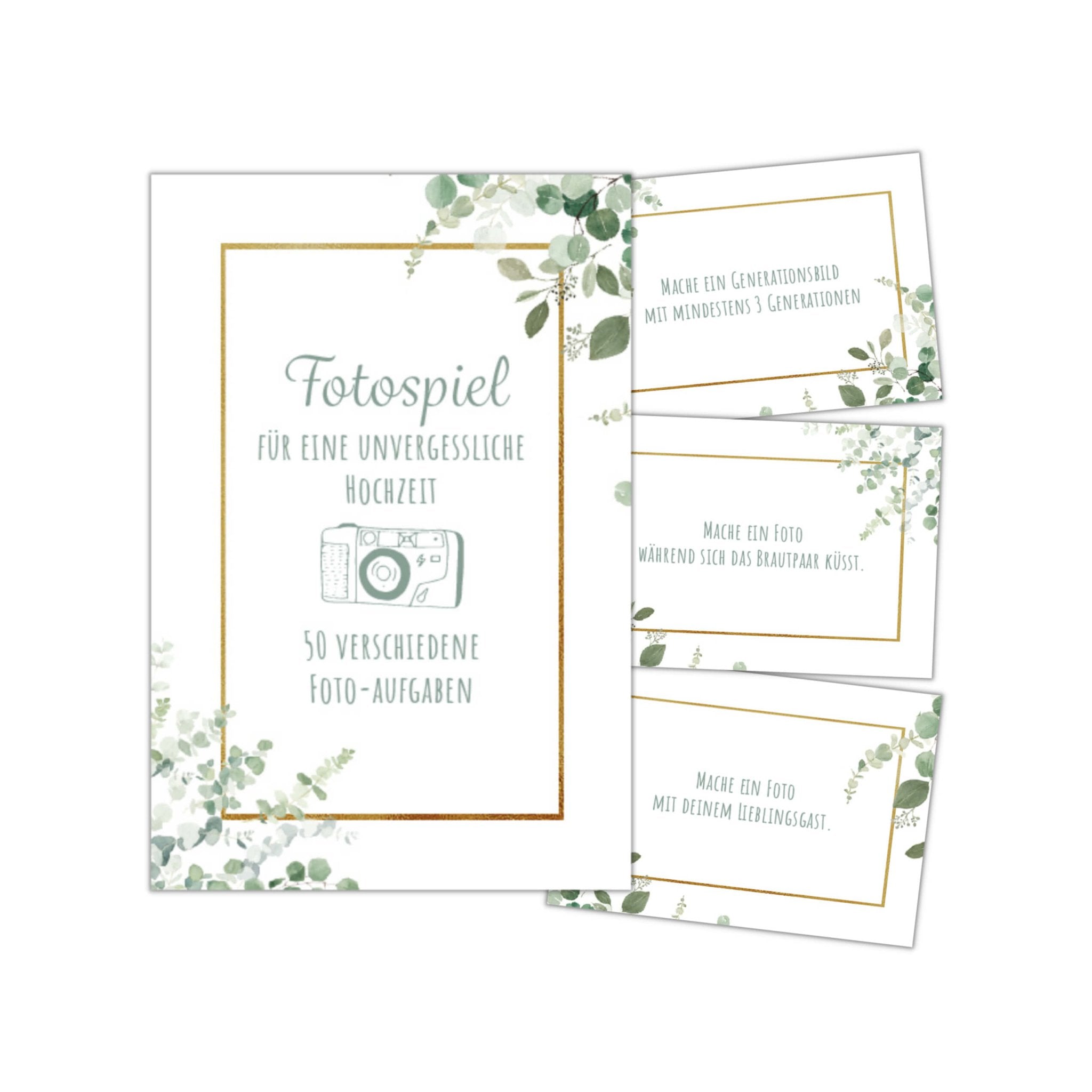 Fotospiel Hochzeit - 50 Fotoaufgaben Jeka - malmichbunt.de