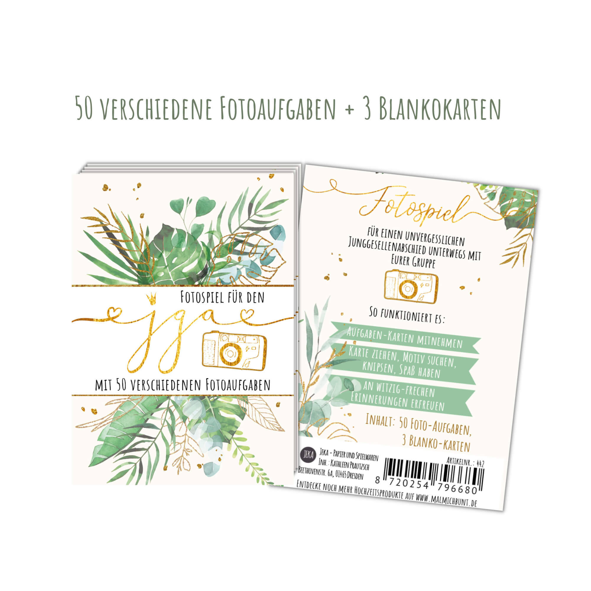 Fotospiel JGA - Junggesellenabschied Spiel Jeka - malmichbunt.de