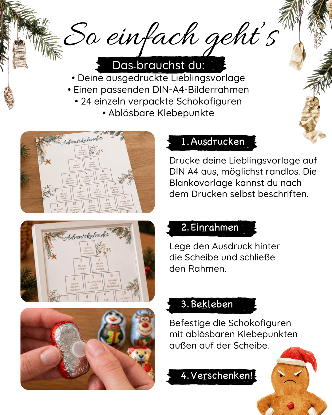 Frecher Büro Adventskalender zum Ausdrucken – PDF zum Download Jeka - malmichbunt.de