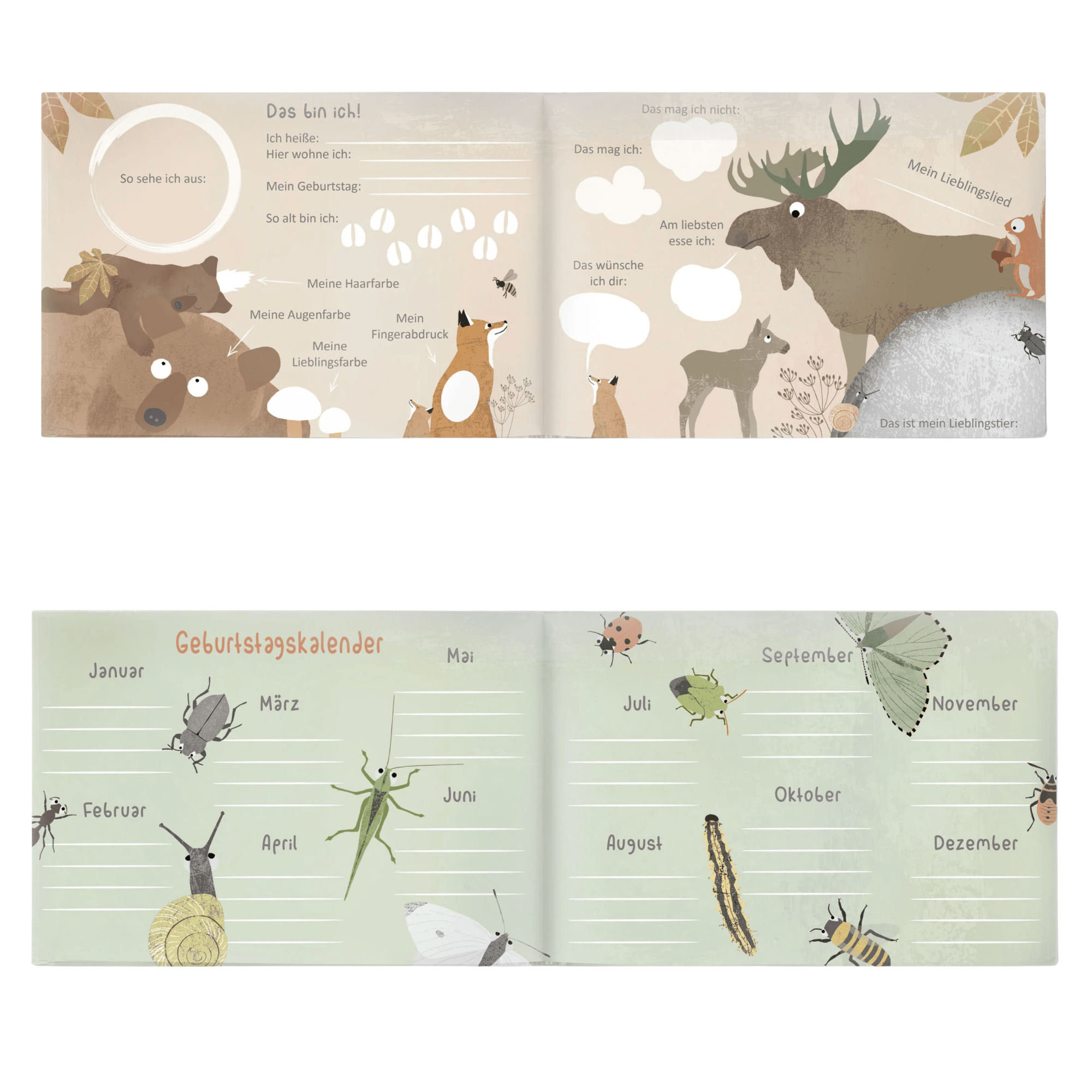 Freundebuch - Mein tierisches Freundbuch Fräulein Elvira - malmichbunt.de