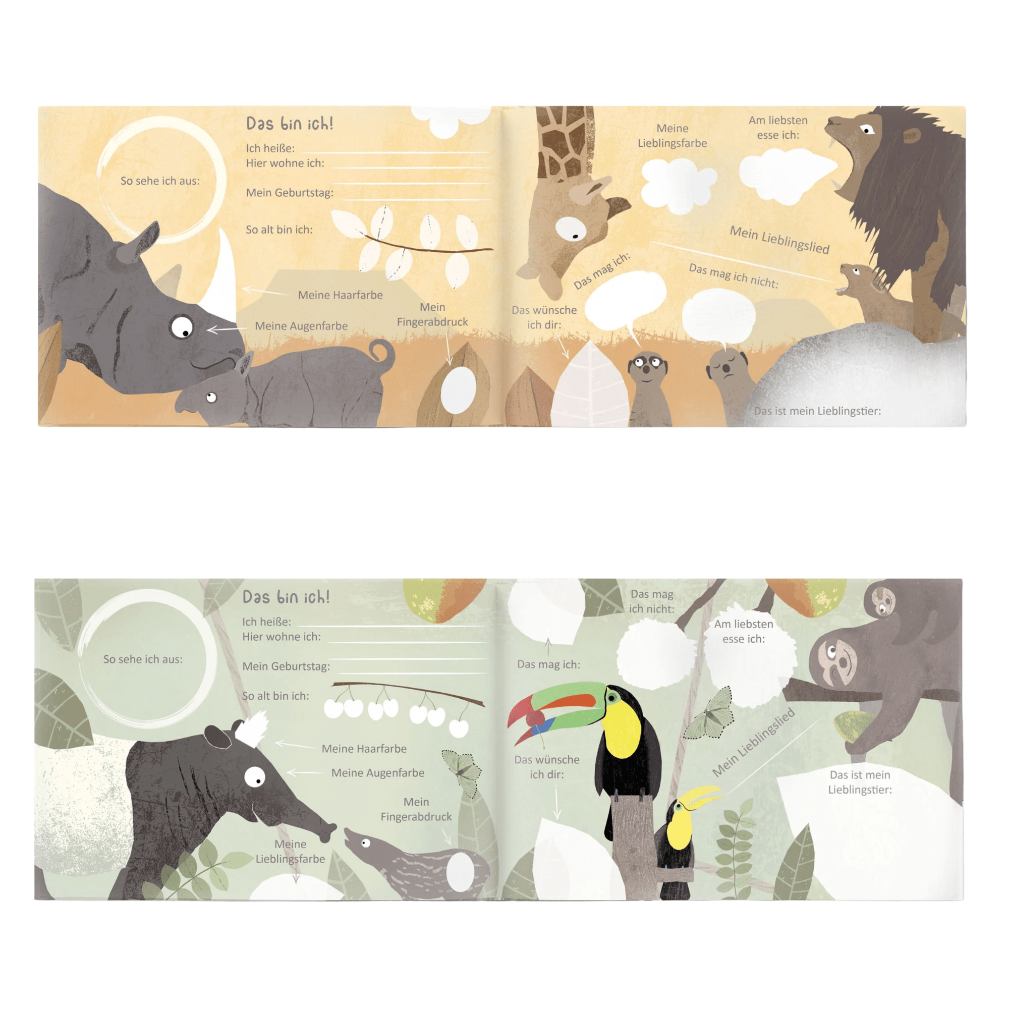 Freundebuch - Mein tierisches Freundbuch Fräulein Elvira - malmichbunt.de