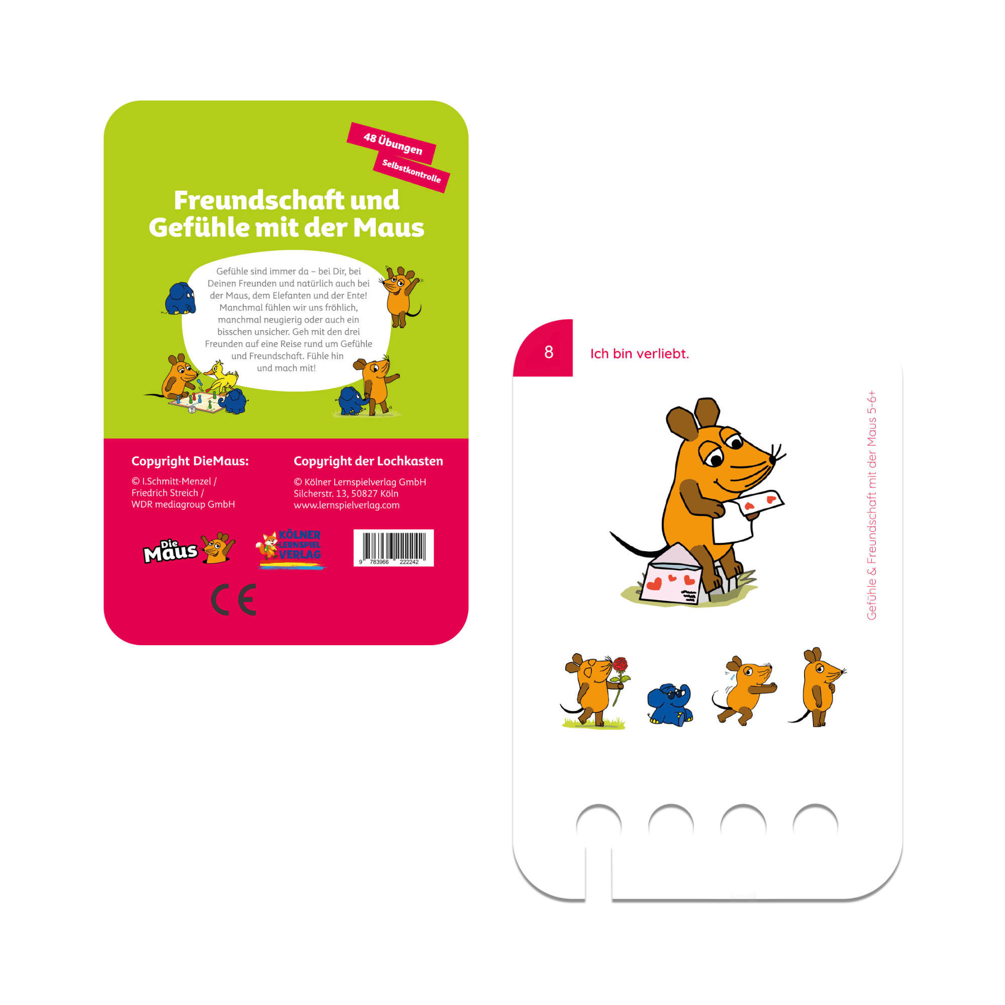 Freundschaft und Gefühle mit der Maus 5 - 6+ - Übungen für den Lochkasten Lernspielverlag - malmichbunt.de