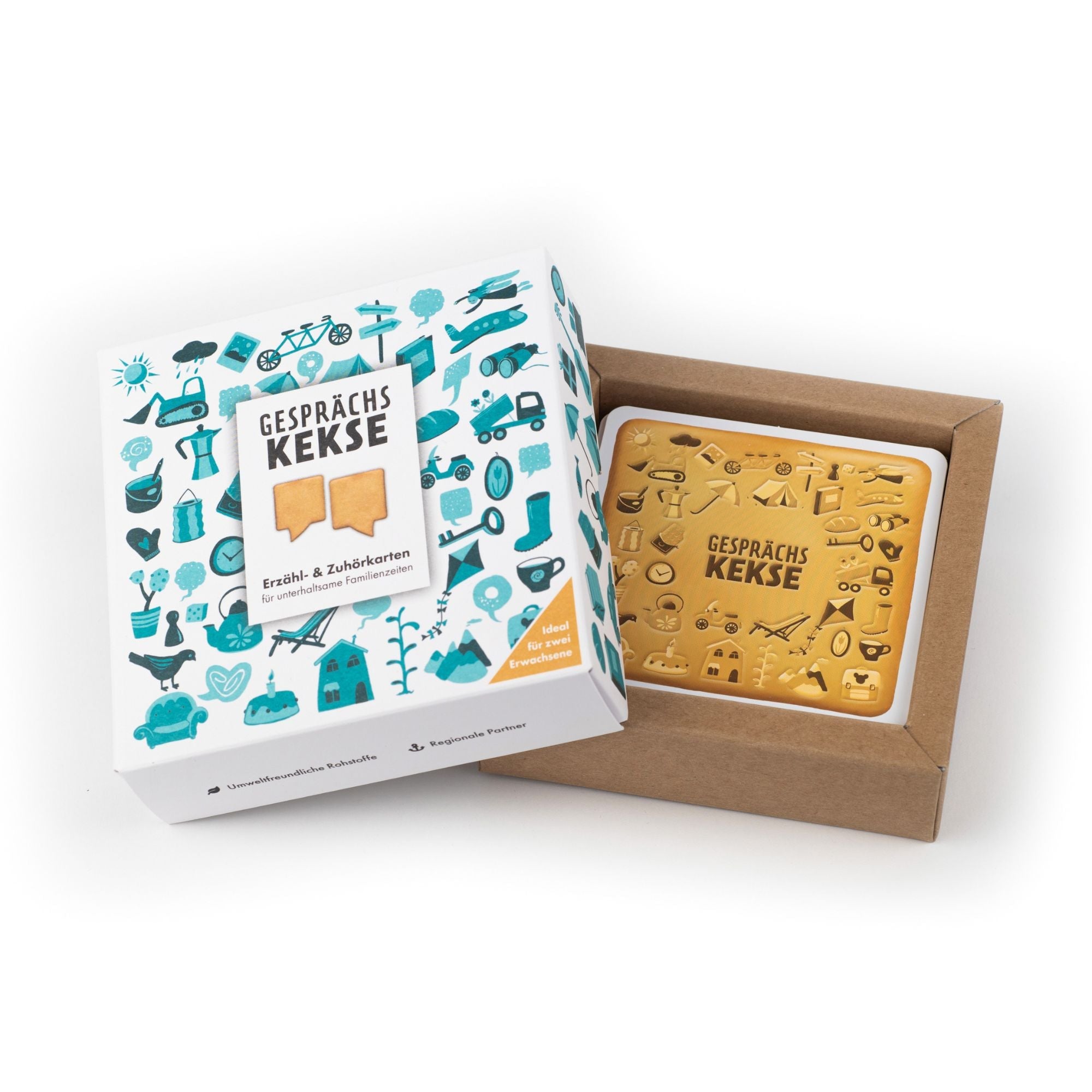 Gesprächskekse - Fragespiel für Familien Paarzeit - malmichbunt.de