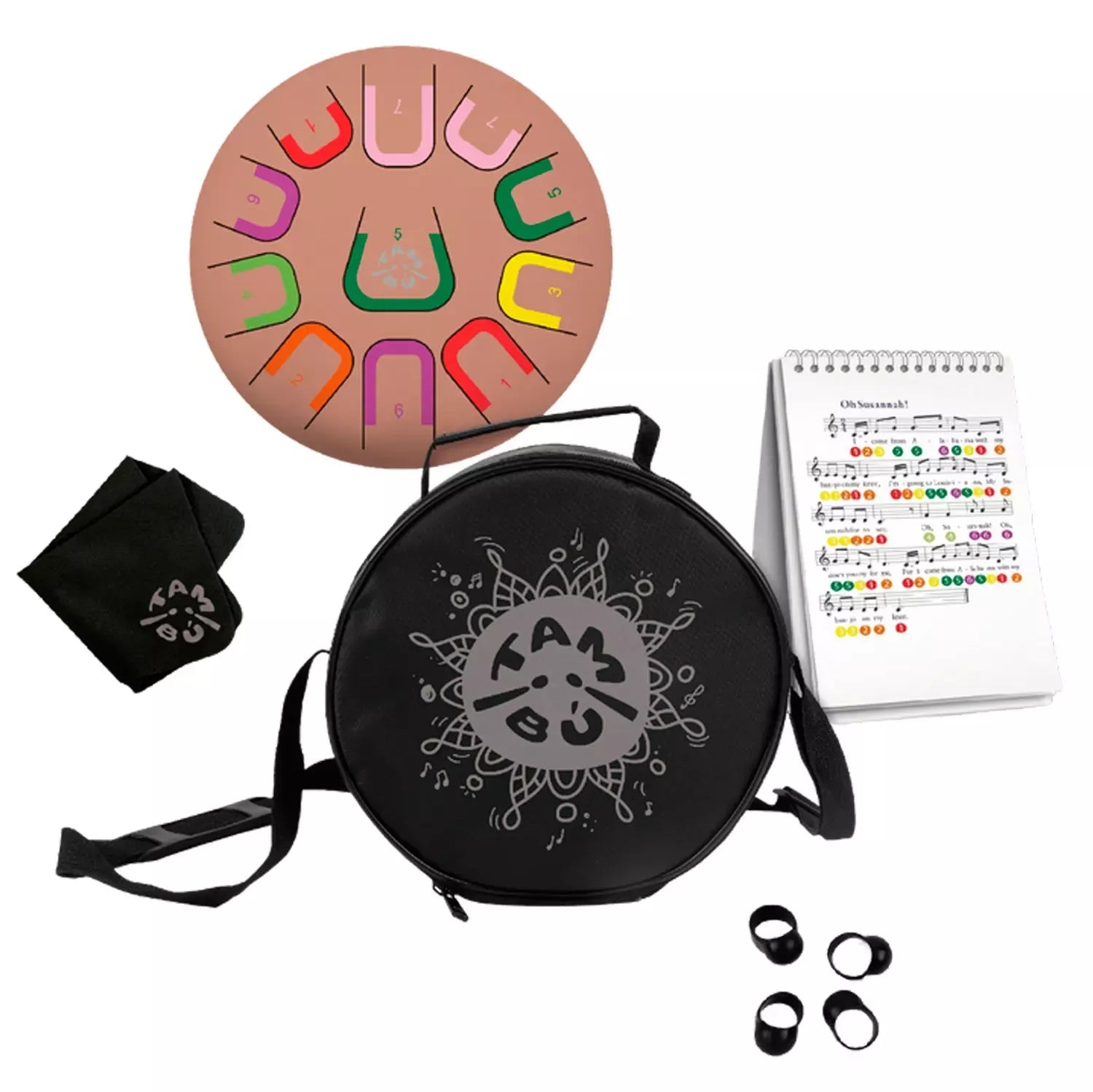 Große Zungentrommel Tambu Steel Drum - Deep Flow (Terracotta) JuegaConmigo - malmichbunt.de