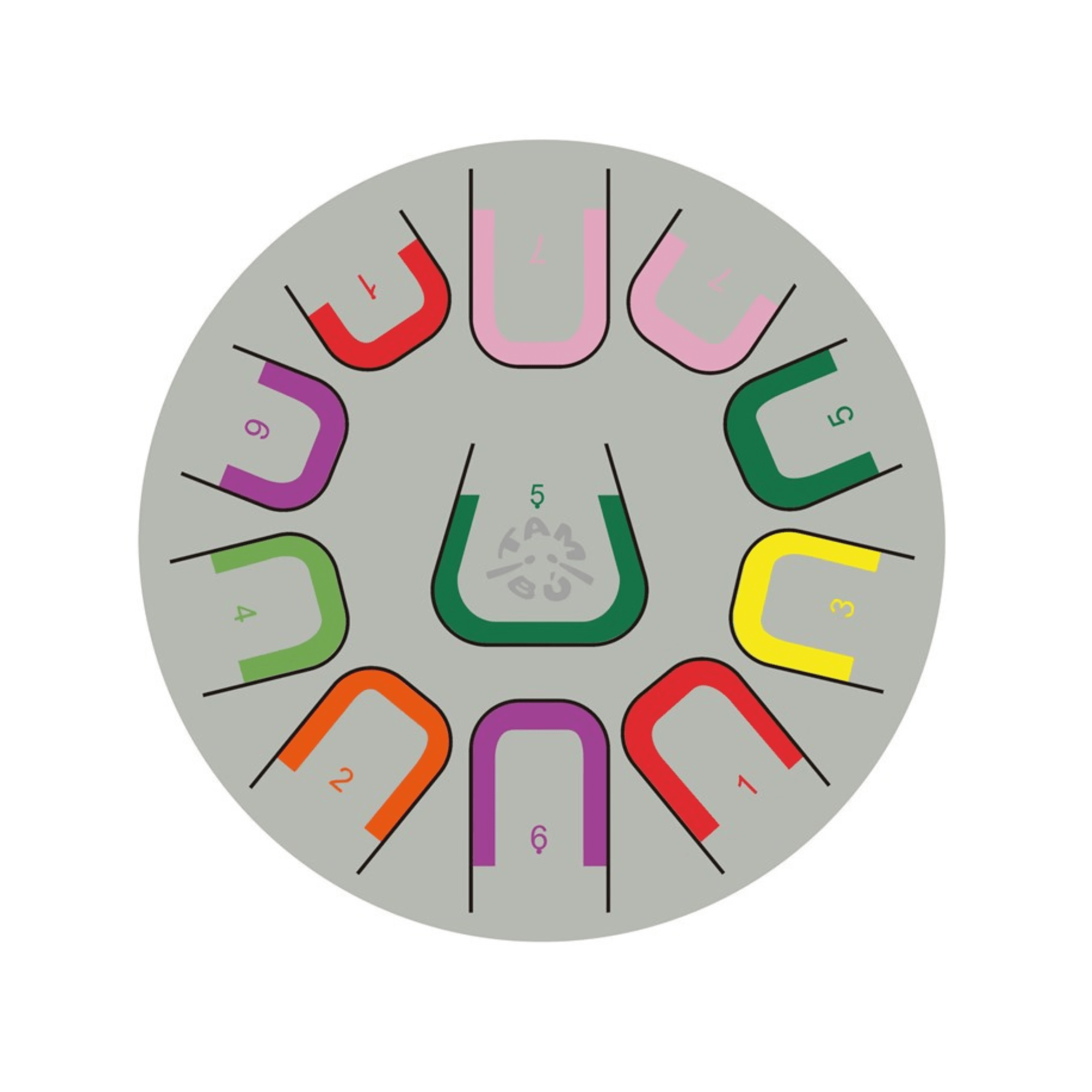 Große Zungentrommel Tambu Steel Drum - Earth Harmony (Green) JuegaConmigo - malmichbunt.de