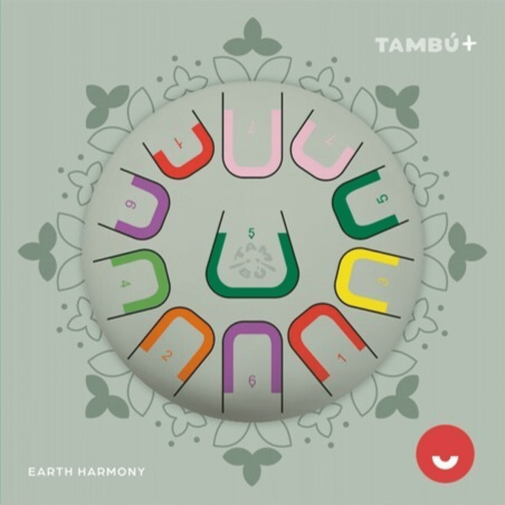Große Zungentrommel Tambu Steel Drum - Earth Harmony (Green) JuegaConmigo - malmichbunt.de