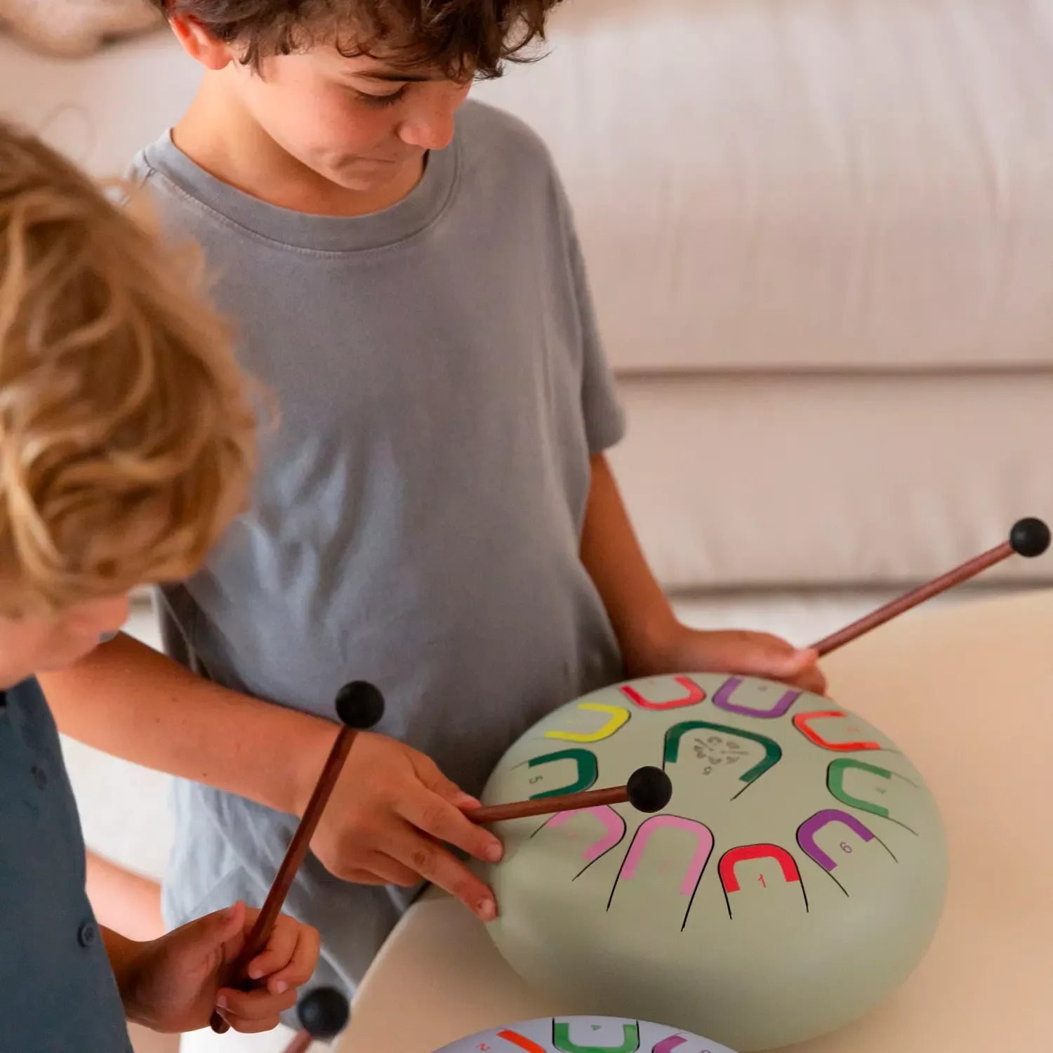 Große Zungentrommel Tambu Steel Drum - Earth Harmony (Green) JuegaConmigo - malmichbunt.de