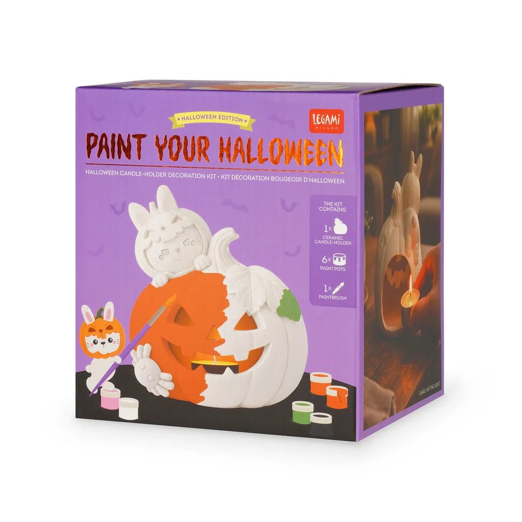 Halloween-Kerzenhalter-Deko-Set - Paint Your Halloween Legami - malmichbunt.de