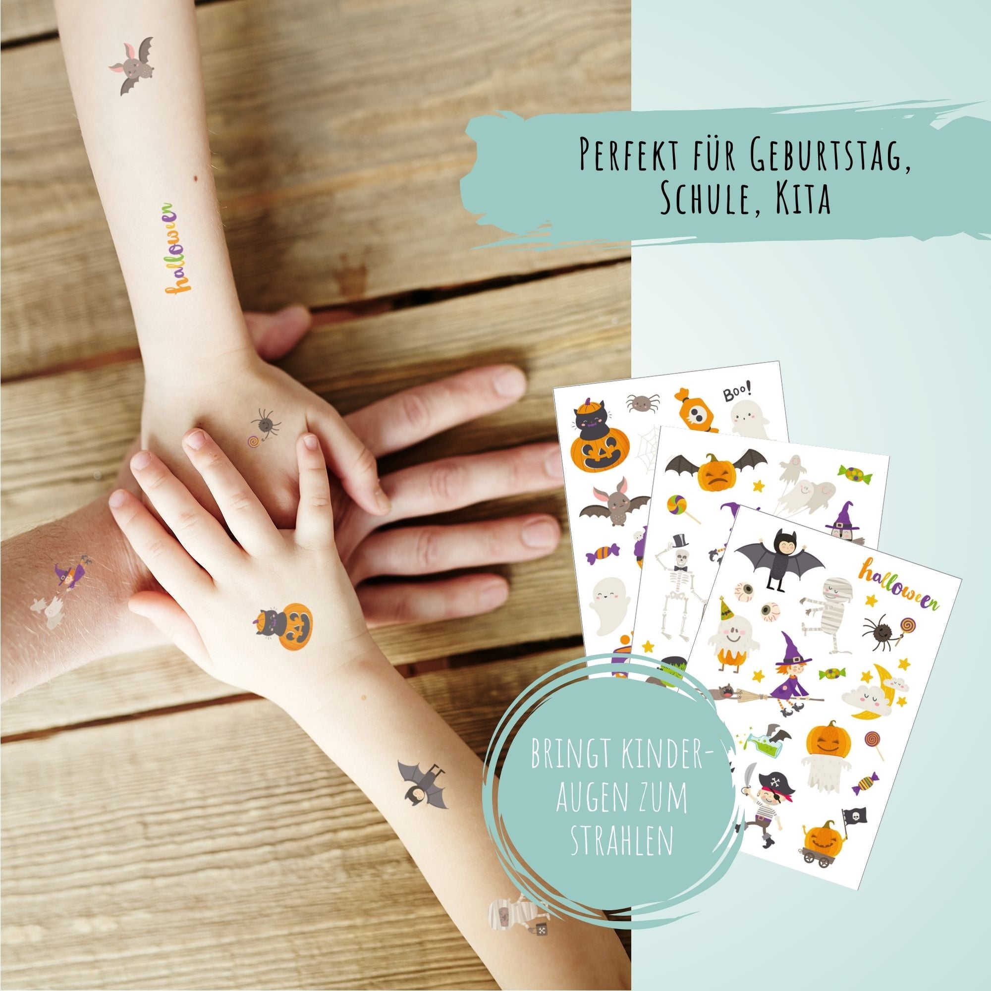 Halloween Kindertattoos Jeka - malmichbunt.de