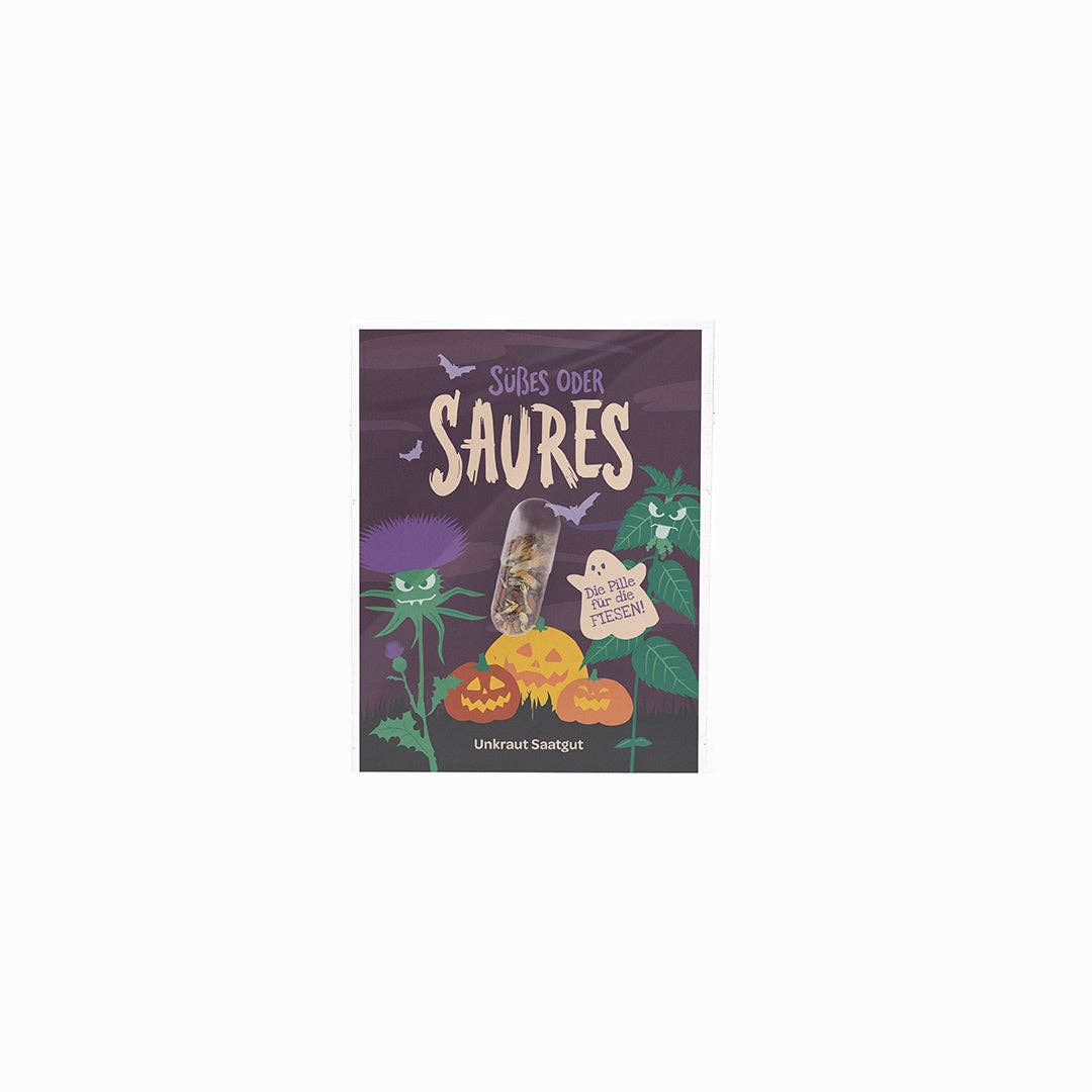 Halloween Saatpille "Süßes oder Saures" - Saures TDJ Stadtgärtner GmbH - malmichbunt.de