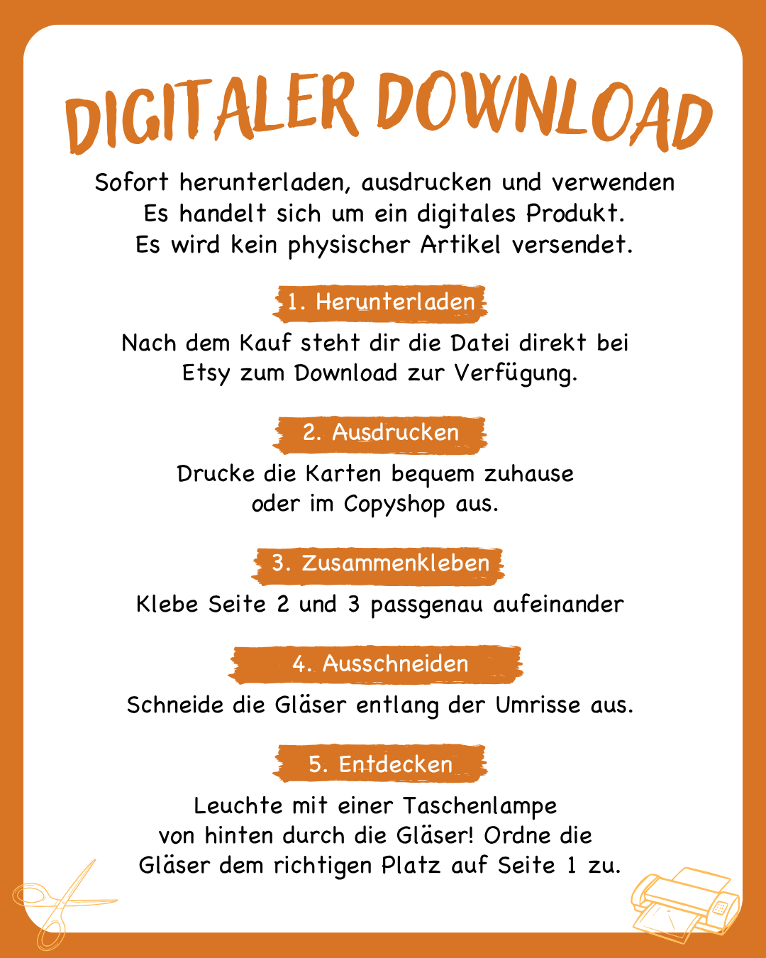 Herbst Taschenlampenspiel zum Ausdrucken Suchspiel - Basteln Herbst | PDF Jeka - malmichbunt.de
