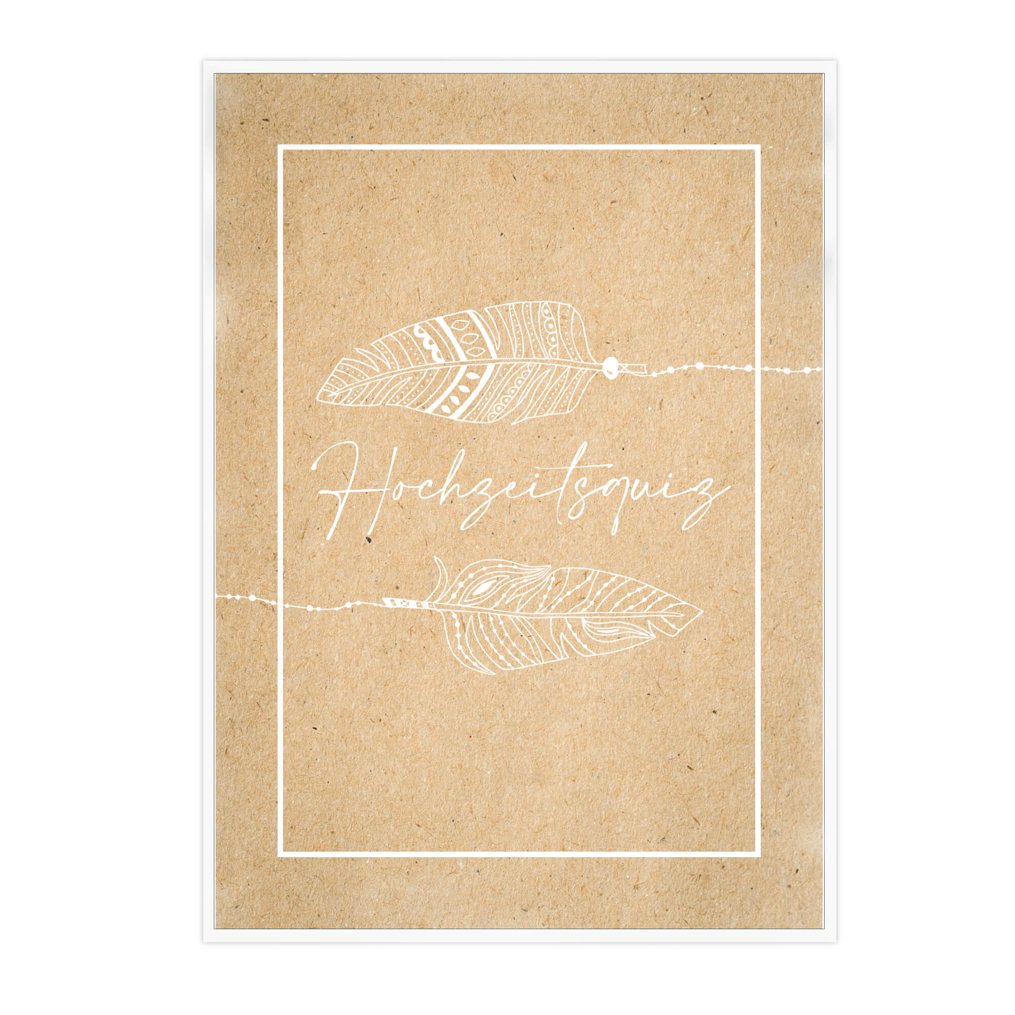 Hochzeitsquiz - Design Boho Jeka - malmichbunt.de