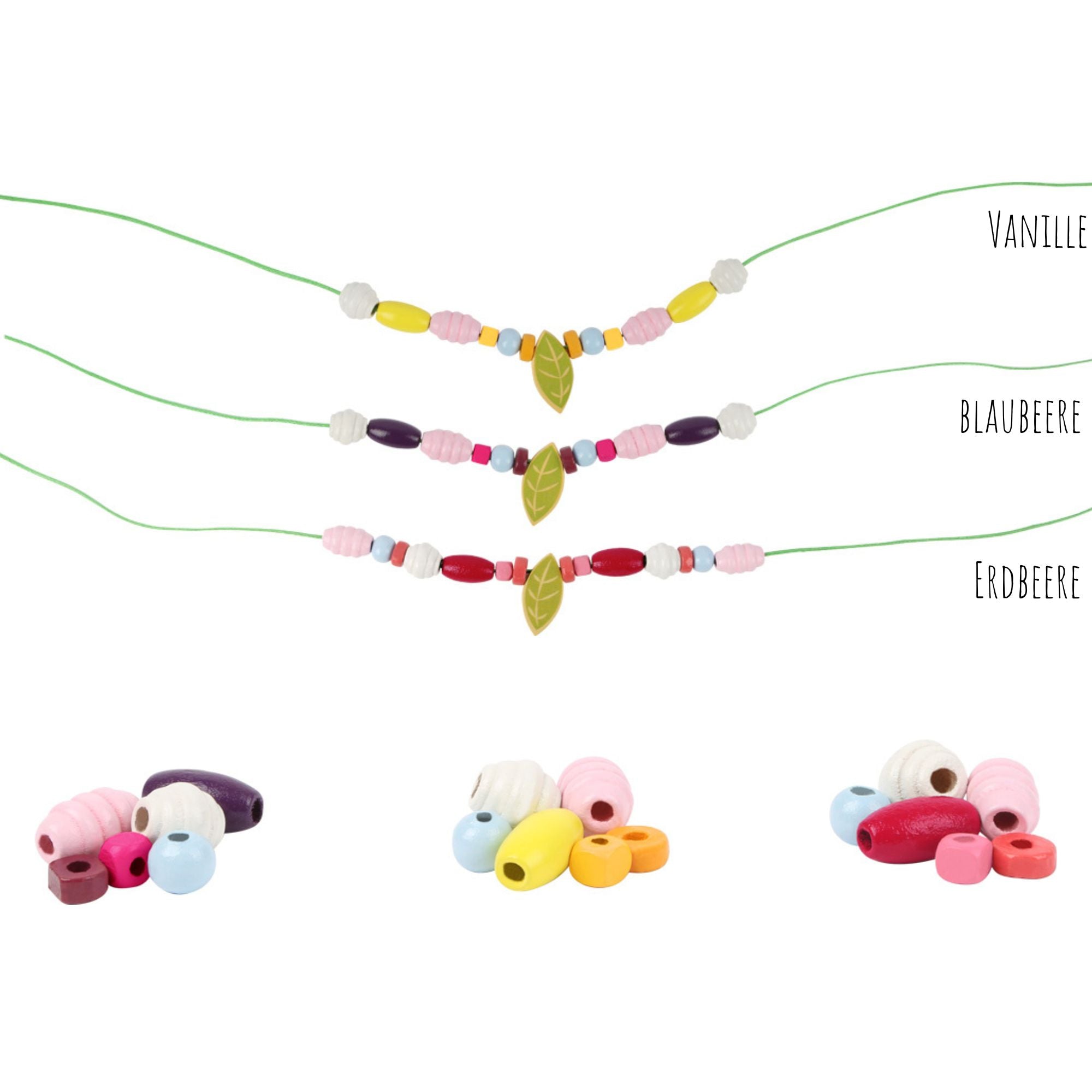 Holz - Fädelperlen Starterset Blaubeere Small foot - malmichbunt.de