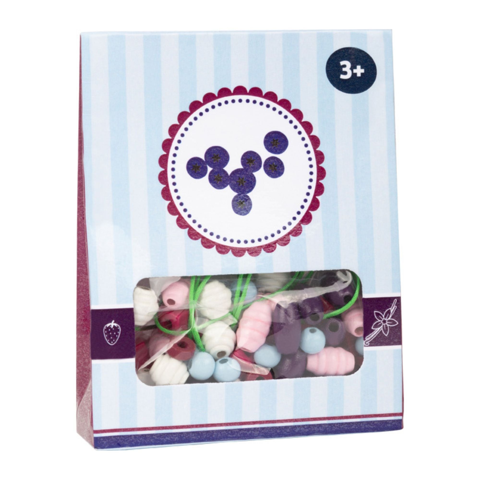 Holz - Fädelperlen Starterset Blaubeere Small foot - malmichbunt.de