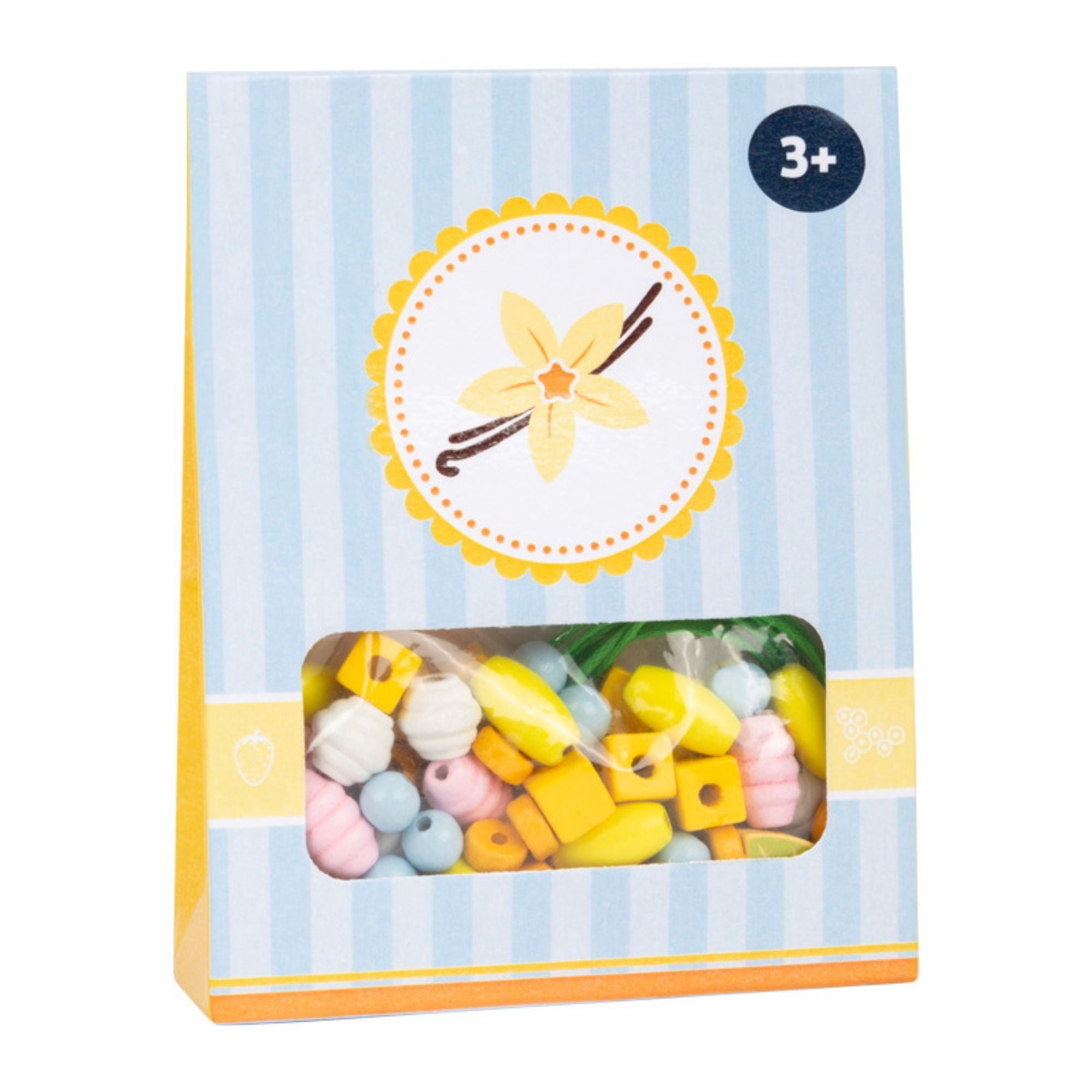 Holz - Fädelperlen Starterset Vanille Small foot - malmichbunt.de