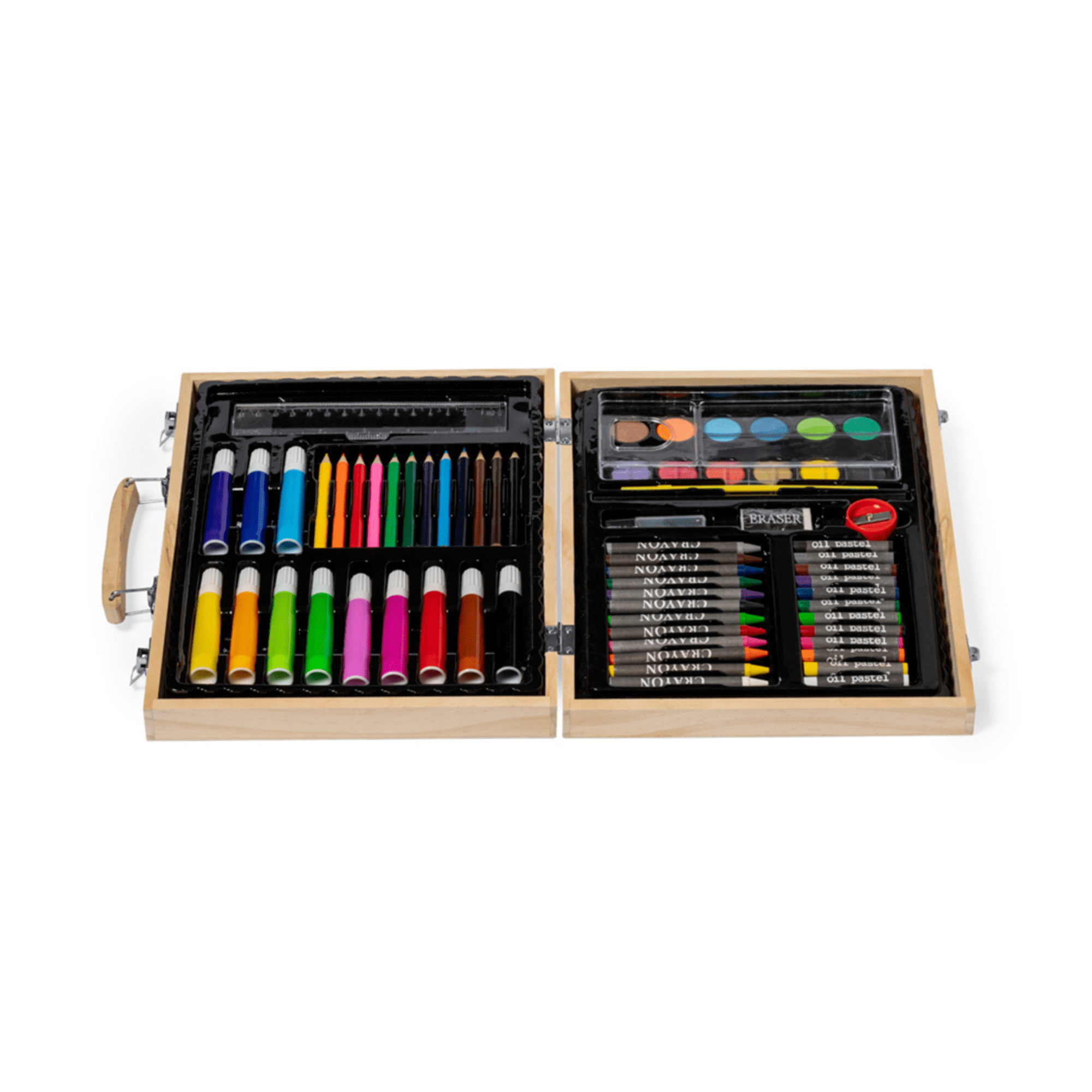 Holz - Malkoffer mit 66 Teilen Jeka - malmichbunt.de