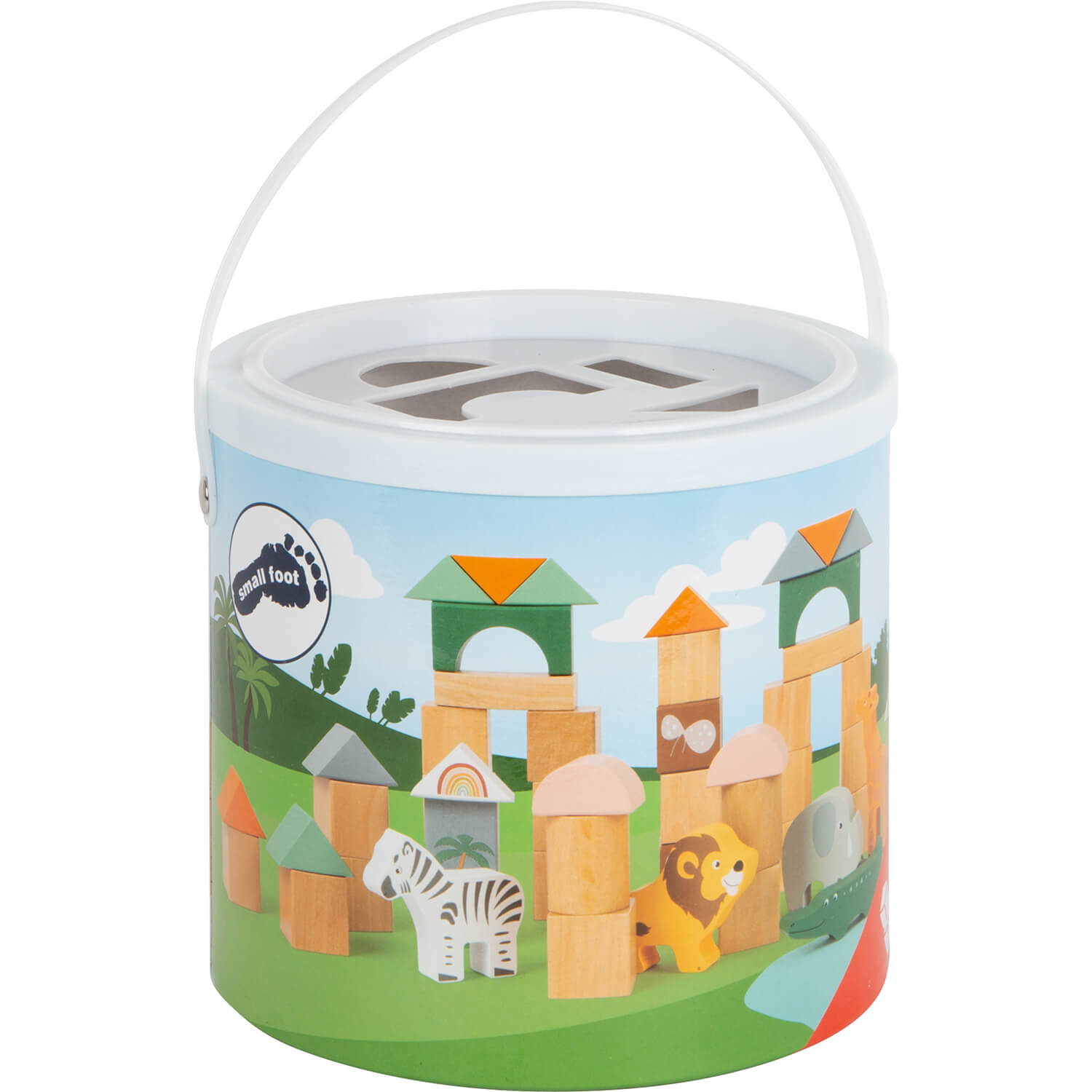 Holzbausteine "Safari" Small foot - malmichbunt.de