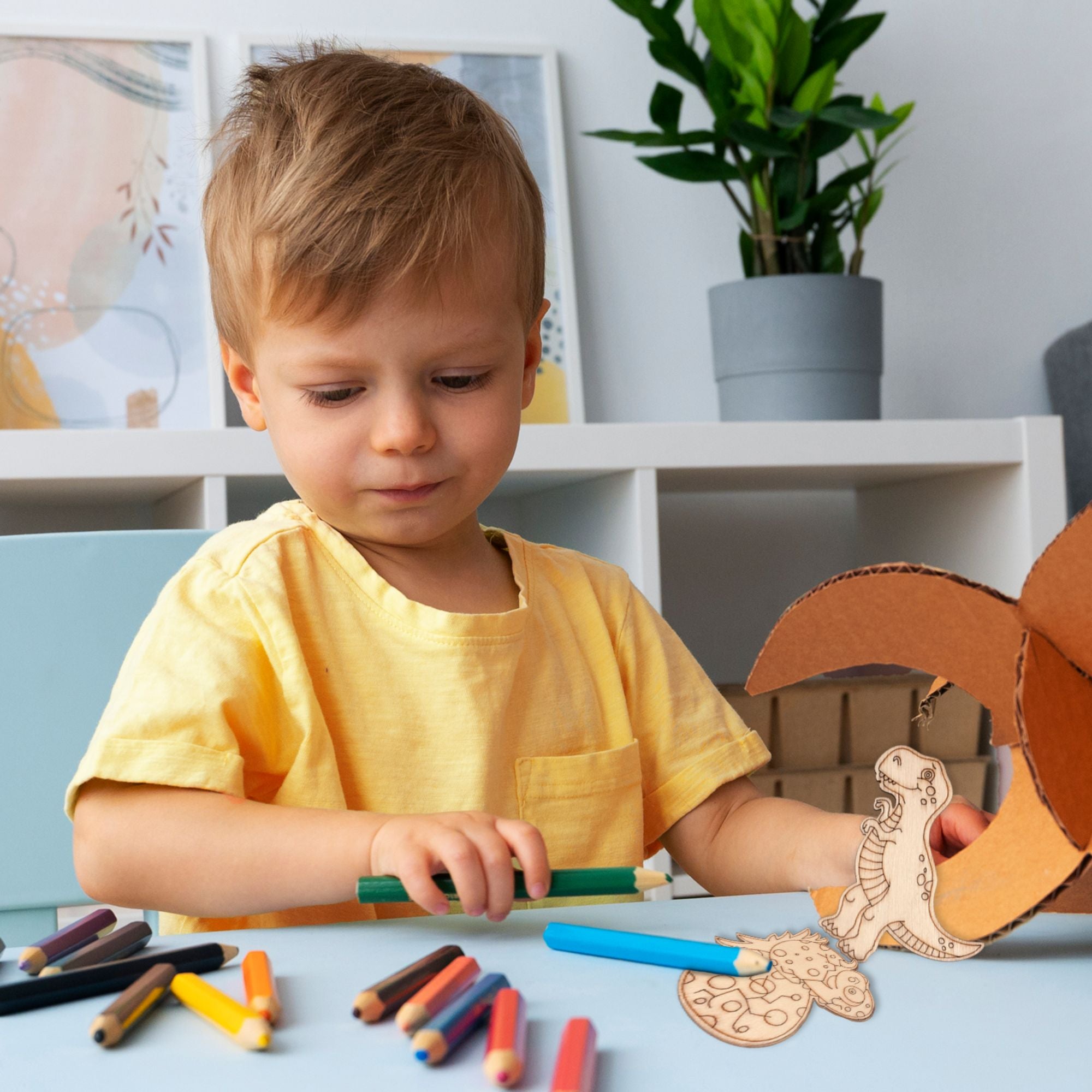 Holzteile zum Bemalen Dino - Mix Jeka - malmichbunt.de