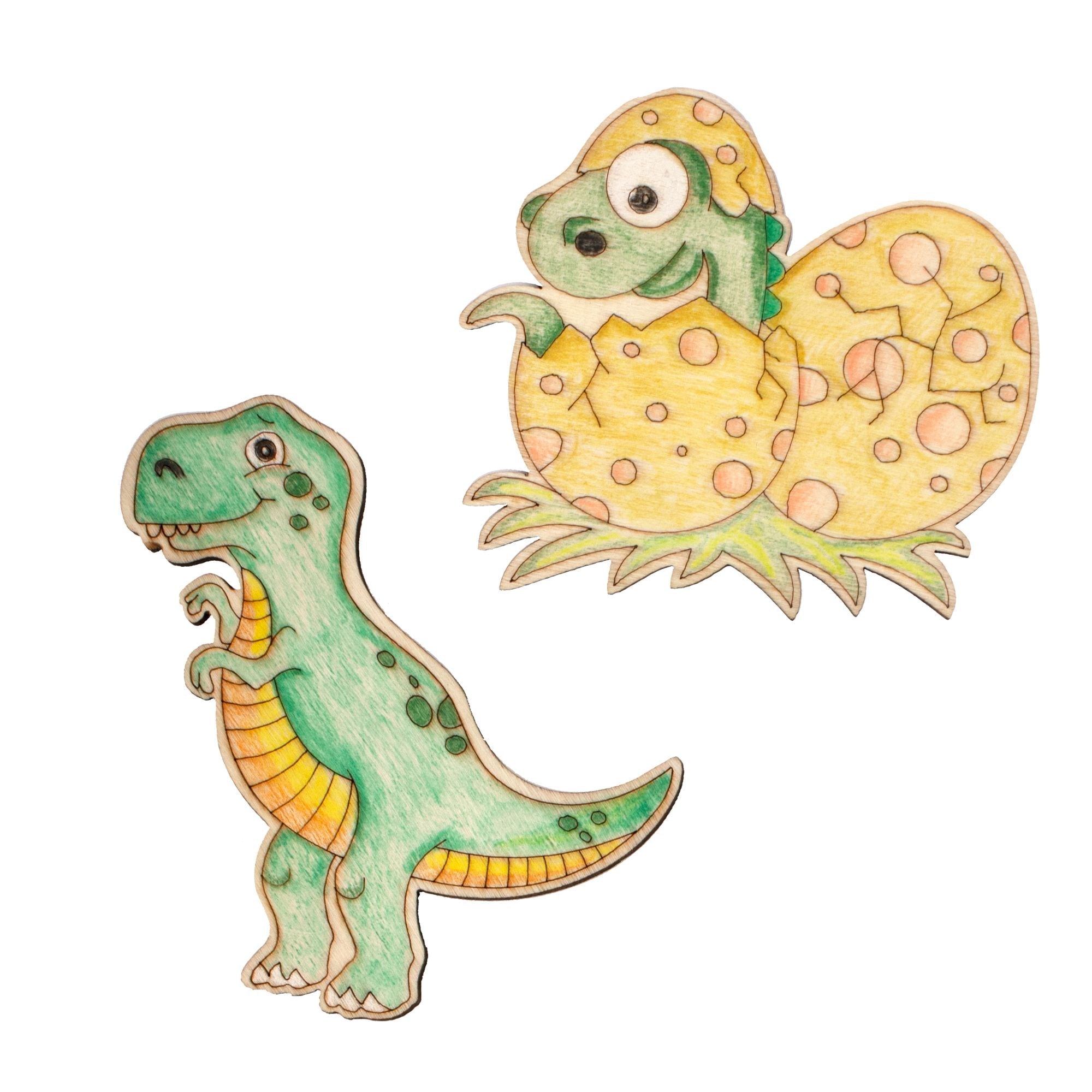 Holzteile zum Bemalen Dino - Mix Jeka - malmichbunt.de