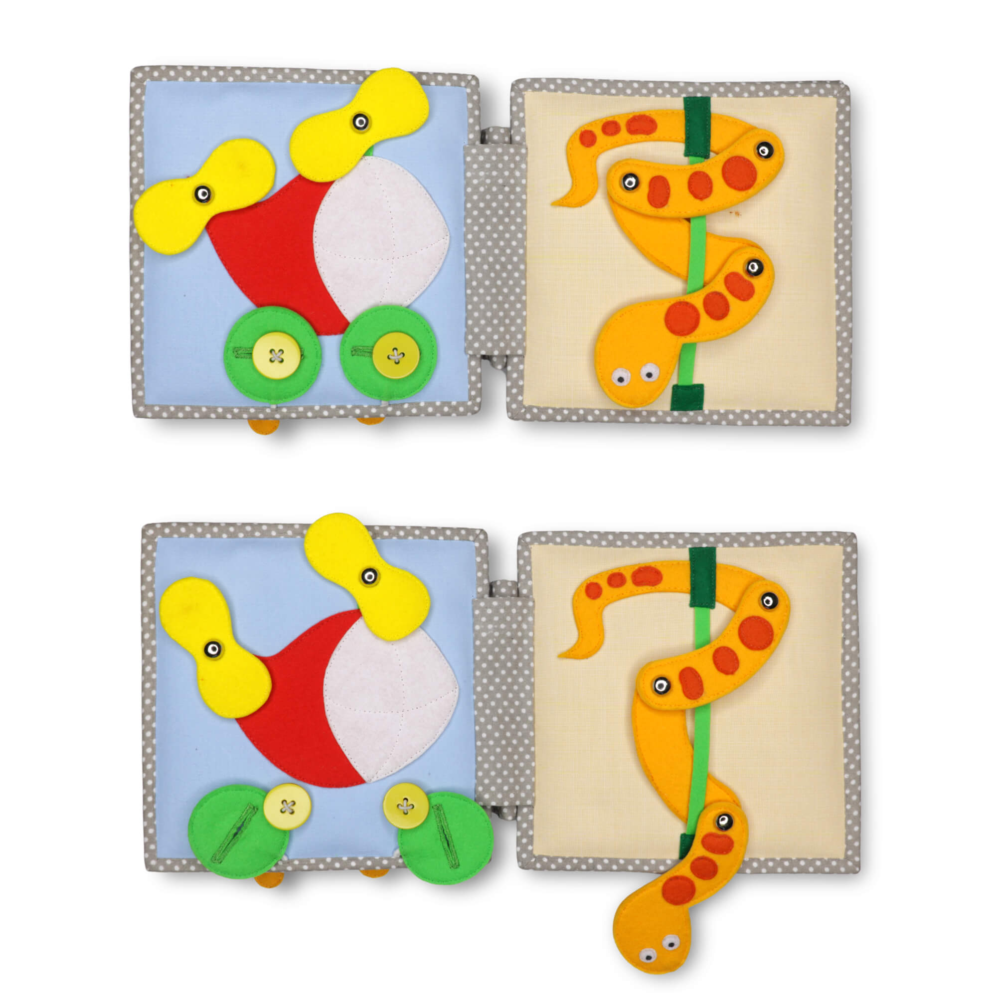 Jolly Design - Mini Quiet Book "Guck - Guck" (ab 6 Monaten) Jolly Designs - malmichbunt.de